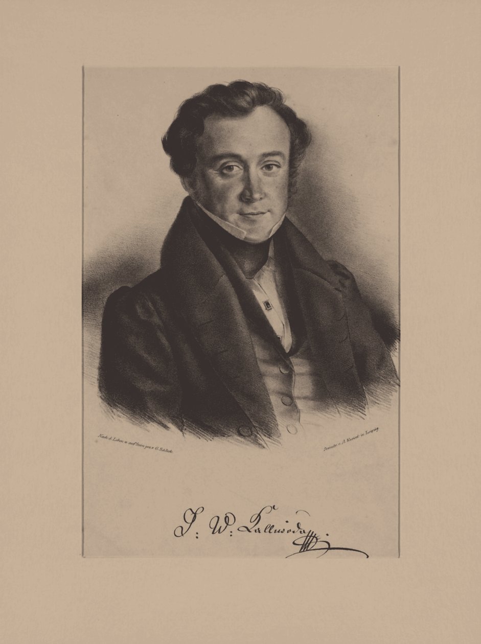 Porträtt av tonsättaren Jan Kalivoda 1801-1866 av Friedrich Gustav Schlick