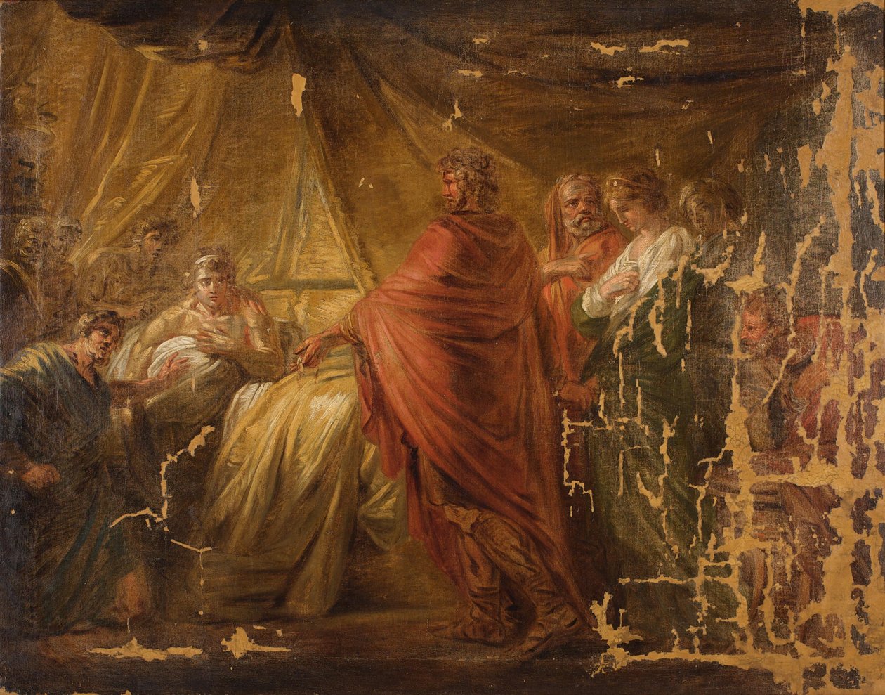 Agamemnon för Briseis tillbaka till Akilles tält av Friedrich Heinrich Fuger