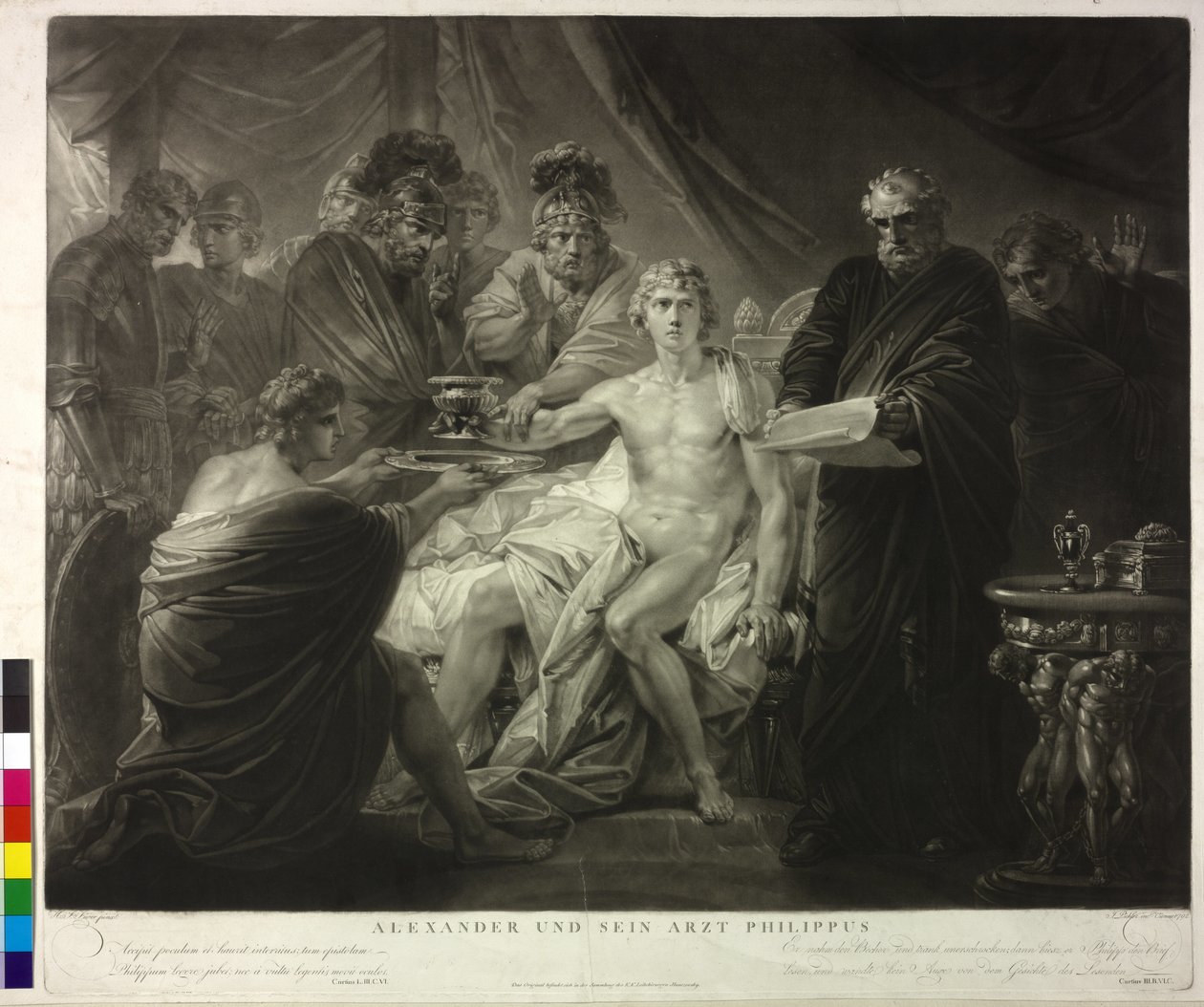 Alexander den store och hans livläkare Filip av Friedrich Heinrich Fuger