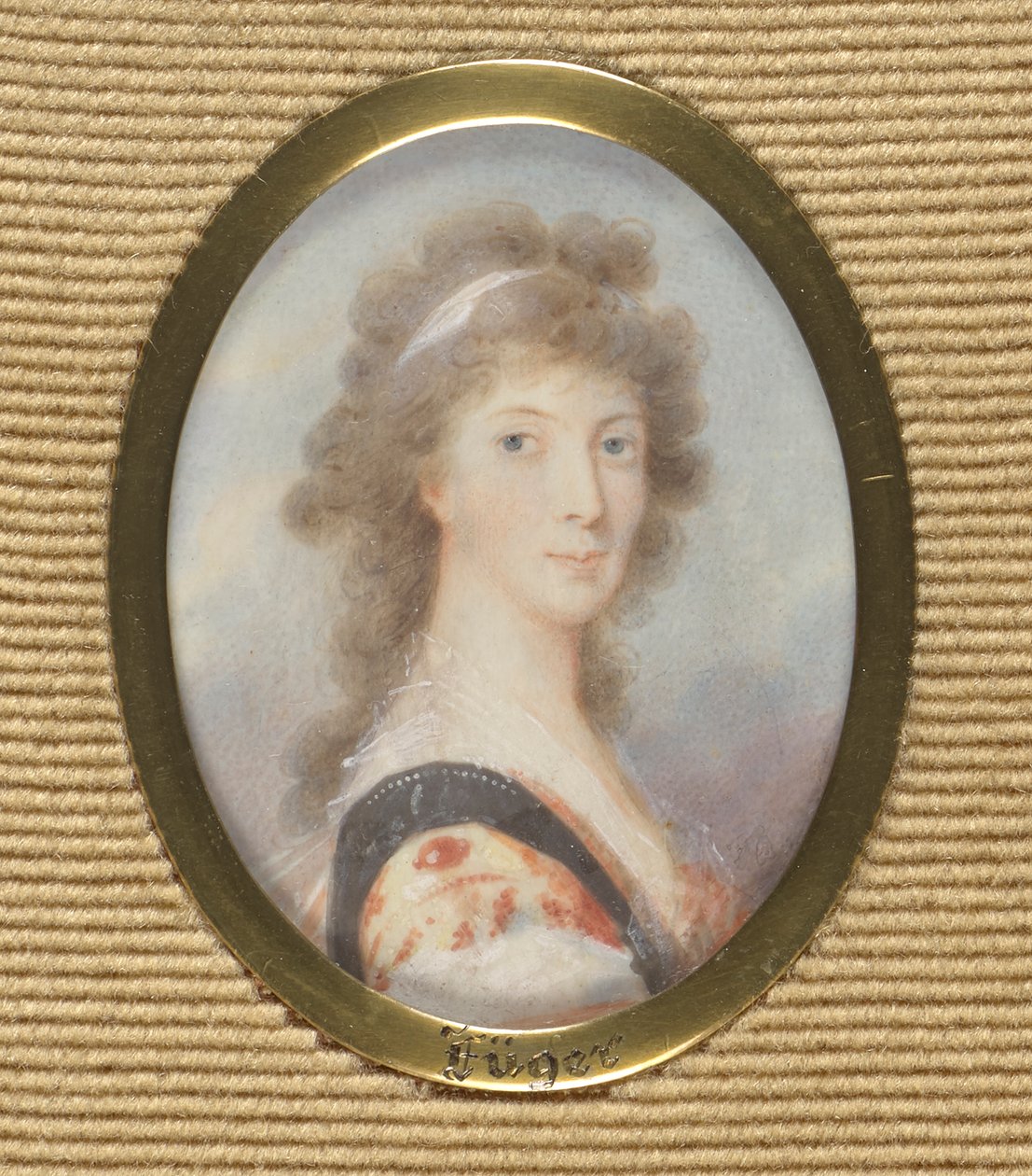 porträtt av en dam av Friedrich Heinrich Fuger