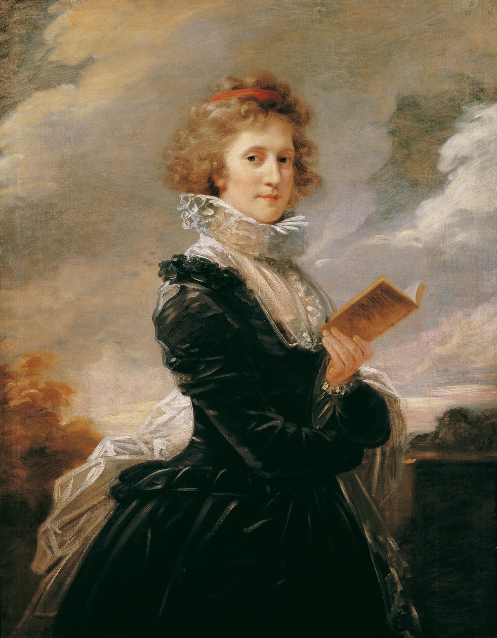 Skådespelerskan Josefa Hortensia Füger, konstnärens fru av Friedrich Heinrich Fuger