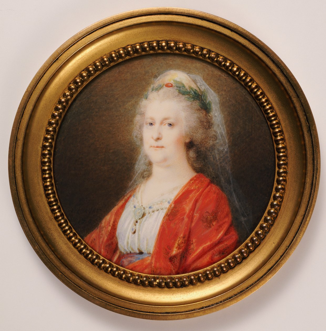 Porträttminiatyr av tsarina Katarina den stora av Friedrich Heinrich Fuger