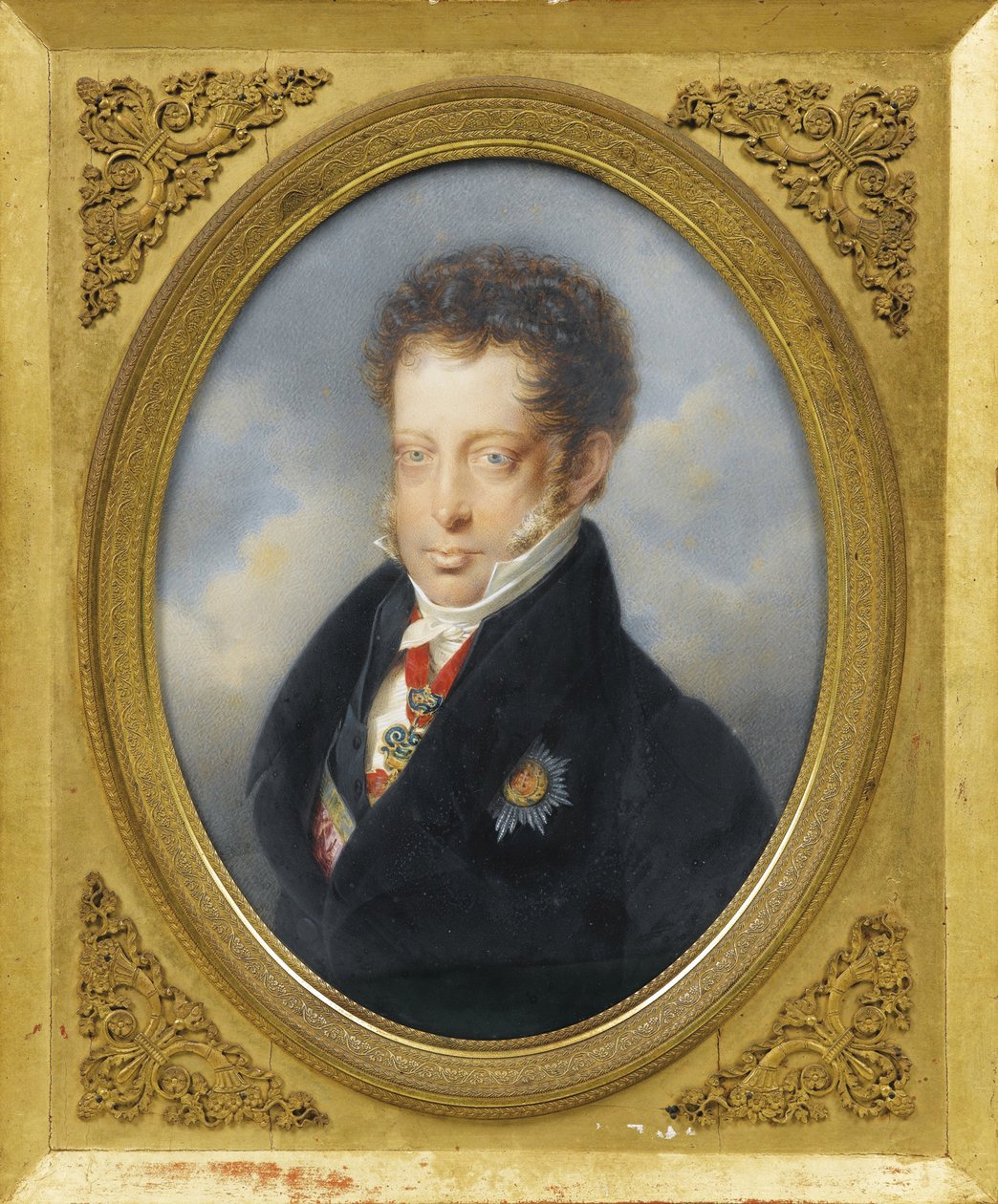 Ärkehertig Ludvig av Österrike (1784-1864) par Lieder, Friedrich Johan Gottlieb (1780-1859), ca. 1823 - Akvarell, Gouache på kartong, 21,2x16 - Privat samling av Friedrich Johann Gottlieb Lieder