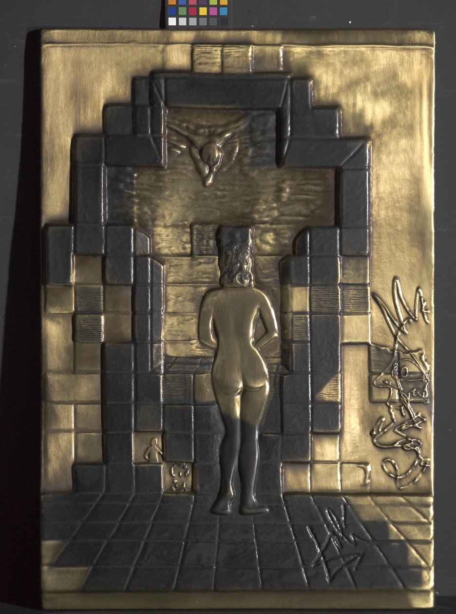 Lincoln In Dalivision (bronsrelief) av Friedrich Johann Voltz