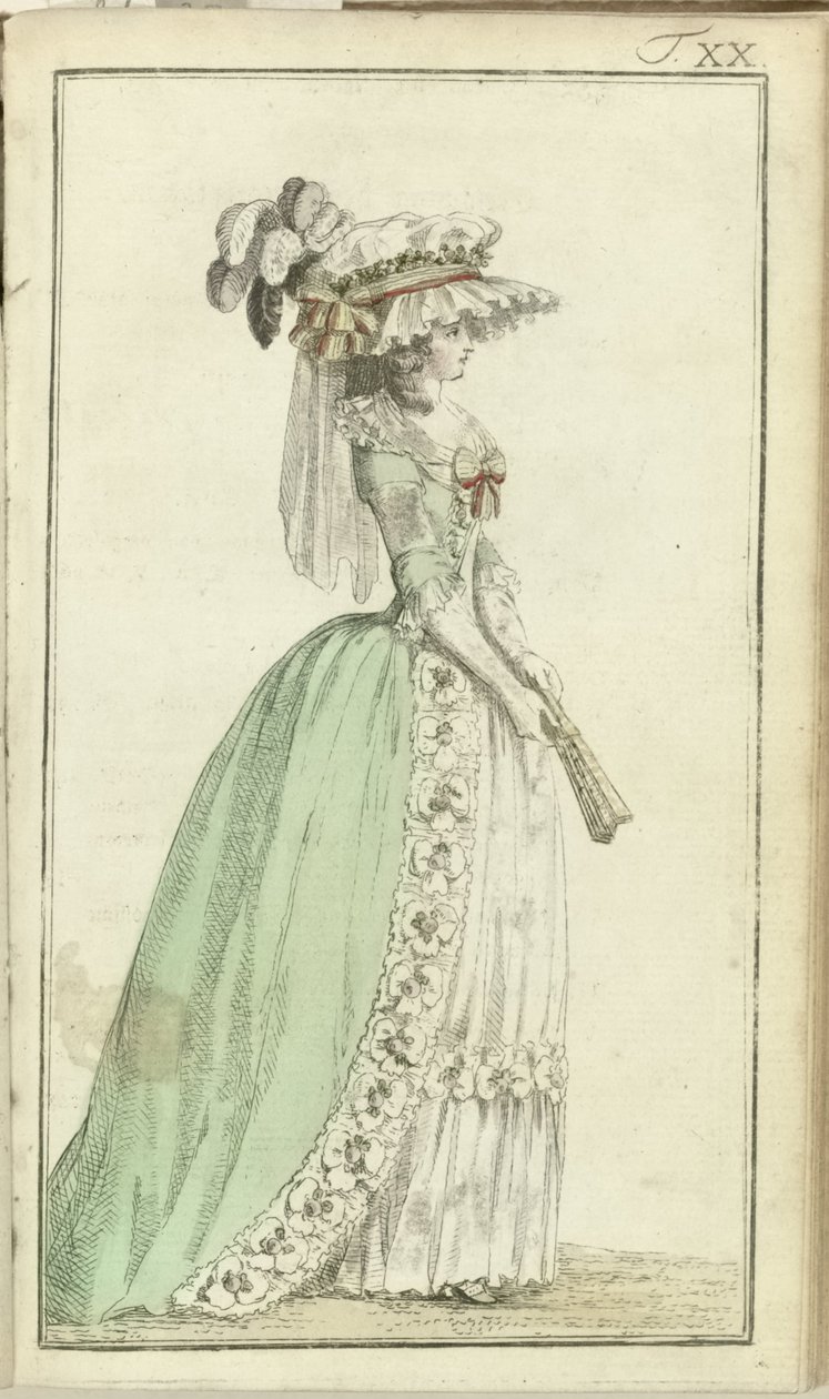 Tidskrift för lyx och mode 1786, volym I, T. 20 av Friedrich Justin Bertuch