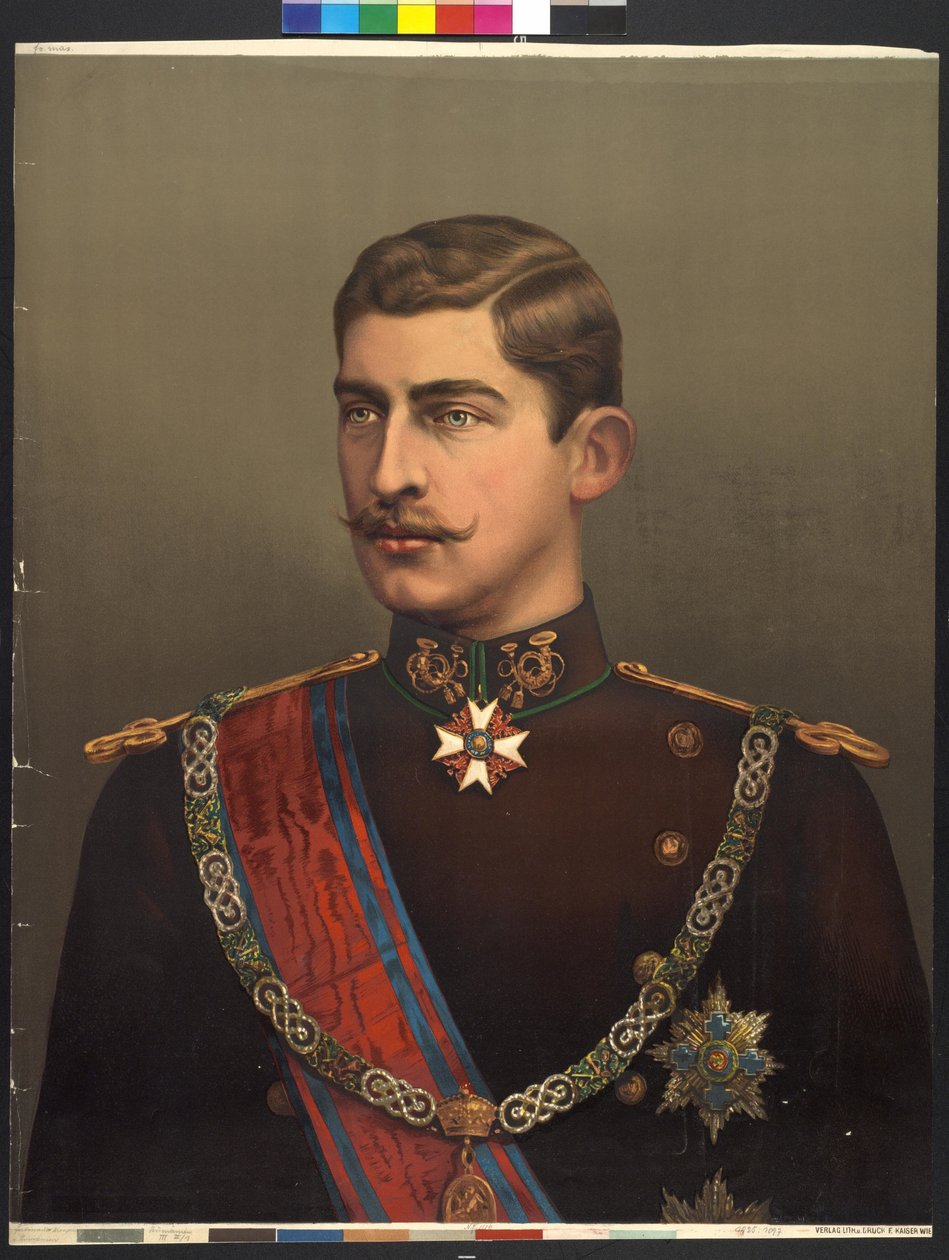 Kung av Rumänien Ferdinand I av Friedrich Kaiser