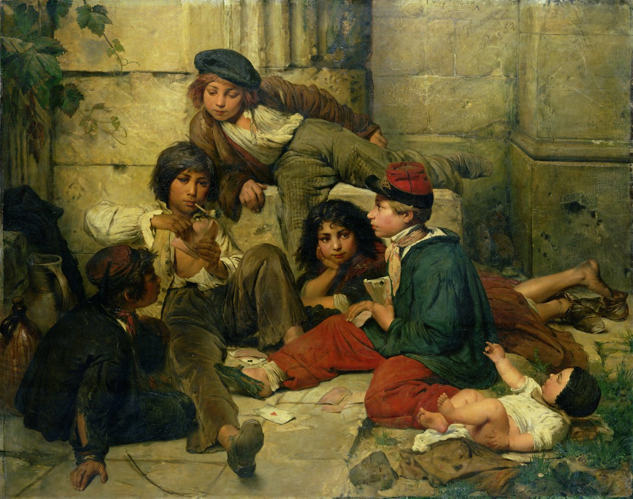 Children of the Streets of Paris, 1852 swed av Friedrich Karl Hausmann