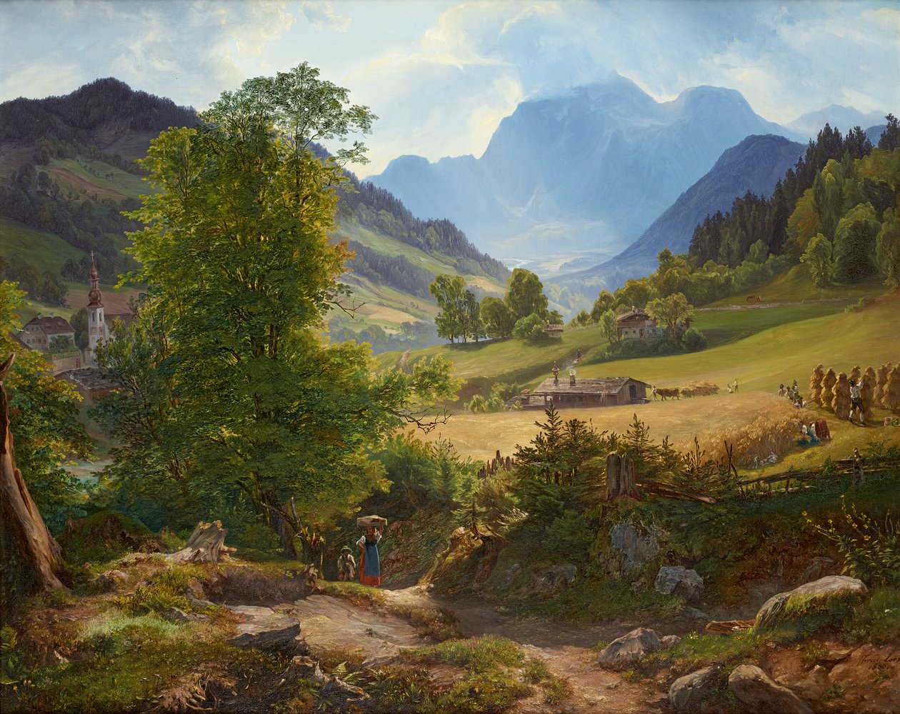 Ramsau nära Berchtesgaden av Friedrich Loos