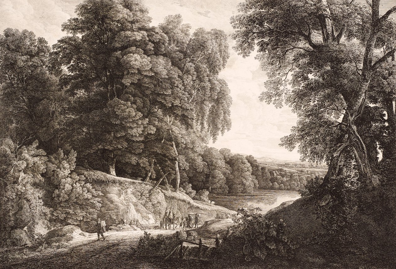 skogslandskap av Friedrich Loos