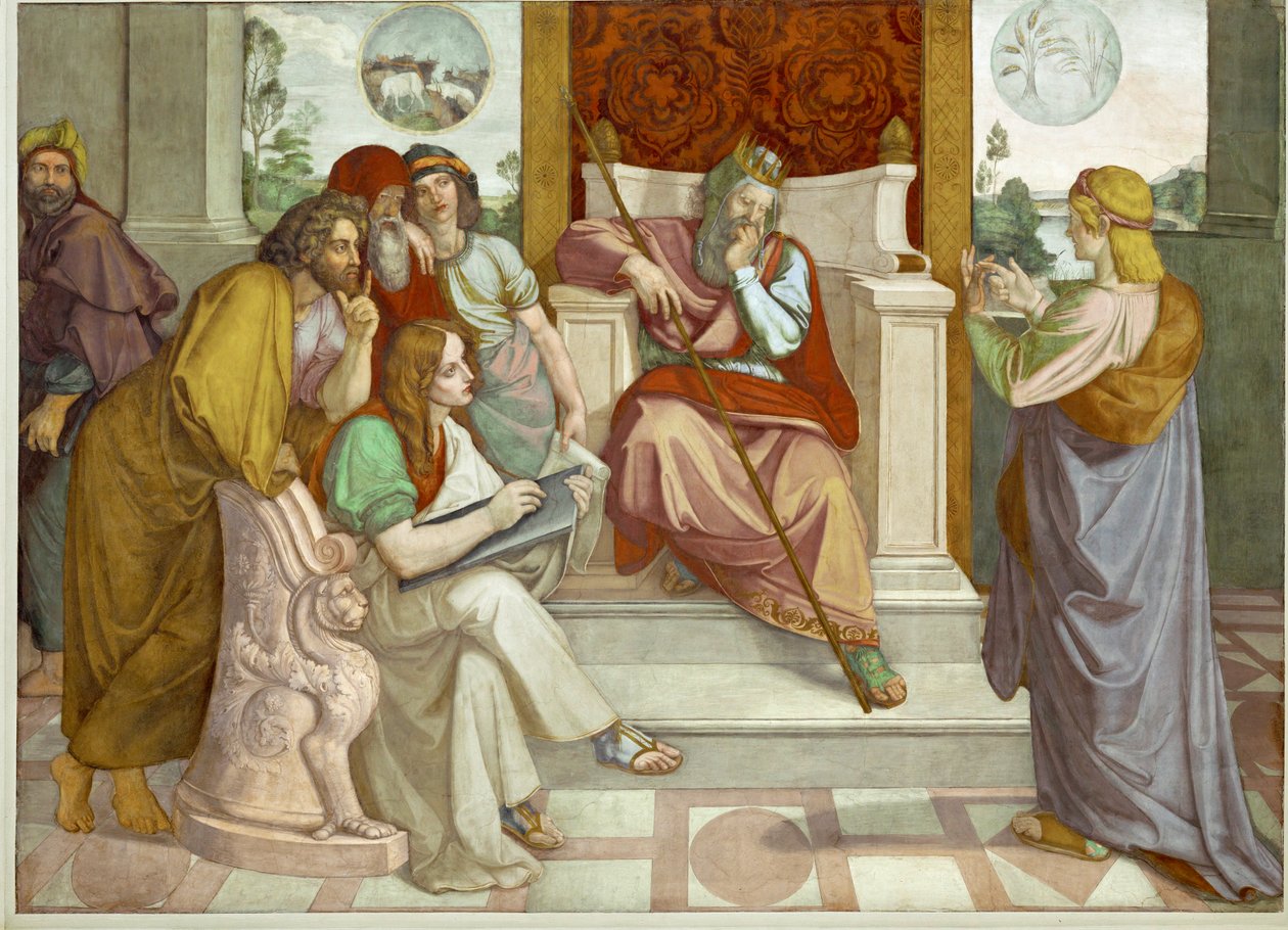 Josef av Egypten och Potifar, egyptisk ämbetsman av Friedrich Overbeck