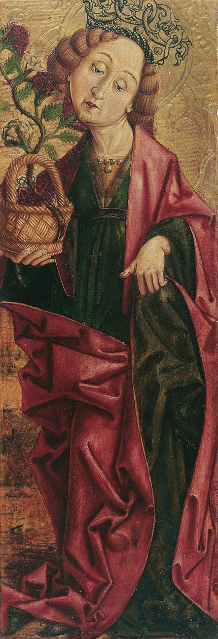 St. Dorothea (inne) och St. Alexius (utanför) av Friedrich Pacher (Umkreis)