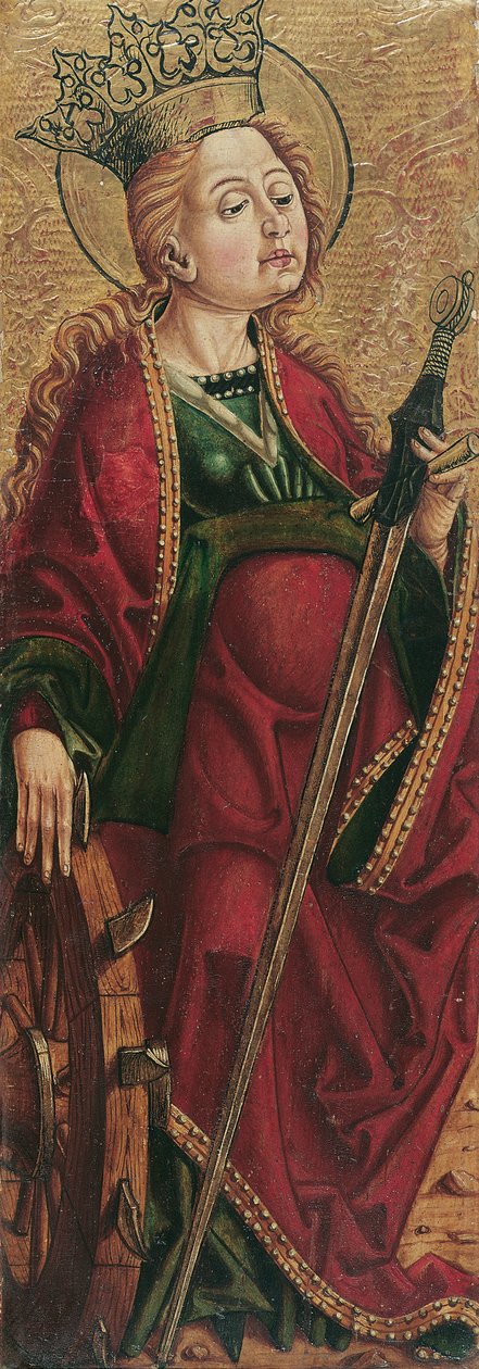 St. Catherine (inuti) och St. Stephen? (utanför) av Friedrich Pacher (Umkreis)