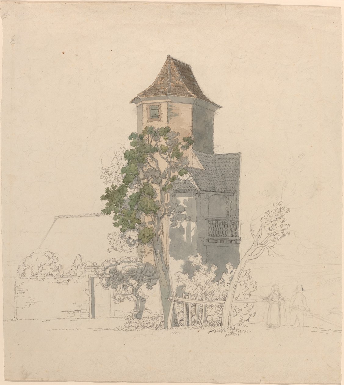 Tower of a Fortified House [recto] av Friedrich Salathé