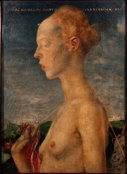 Jägaren Diana (olja) av Friedrich Stahl