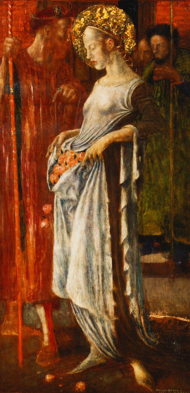 Saint Elizabeth av Ungern av Friedrich Stahl