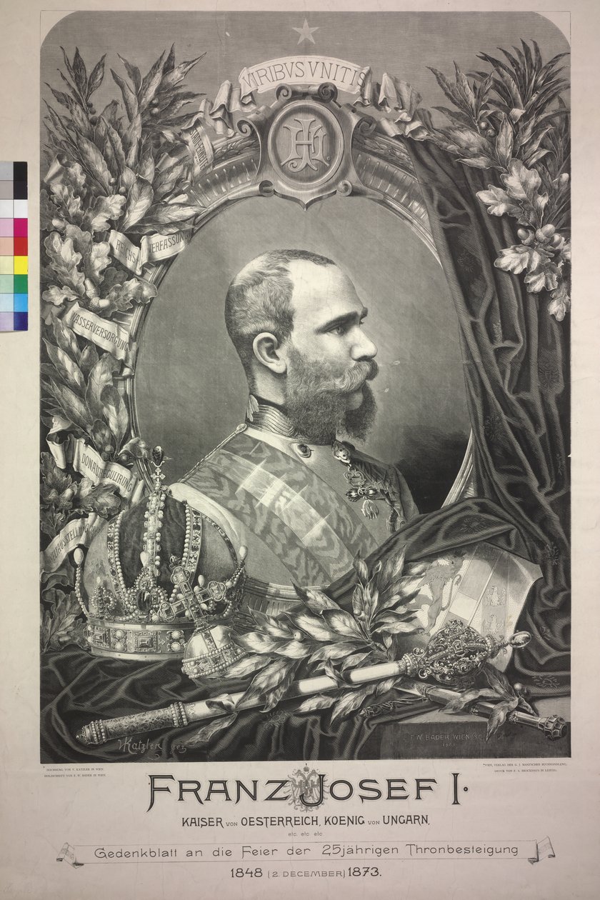 Kejsare av Österrike Franz Joseph I av Friedrich Wilhelm Bader