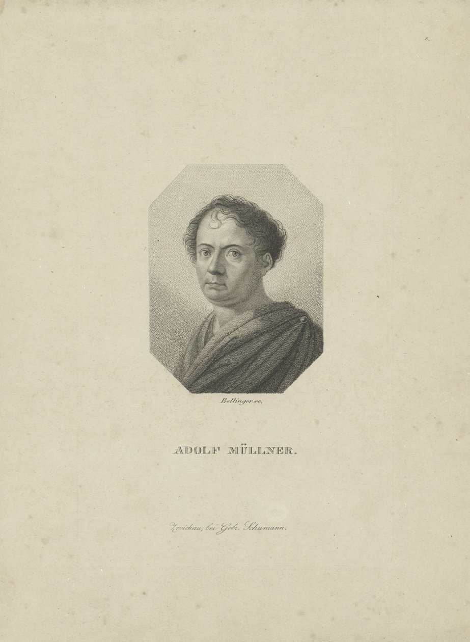 Amandus Gottfried Adolf Muellner 1774-1829, omkring 1820. av Friedrich Wilhelm Bollinger