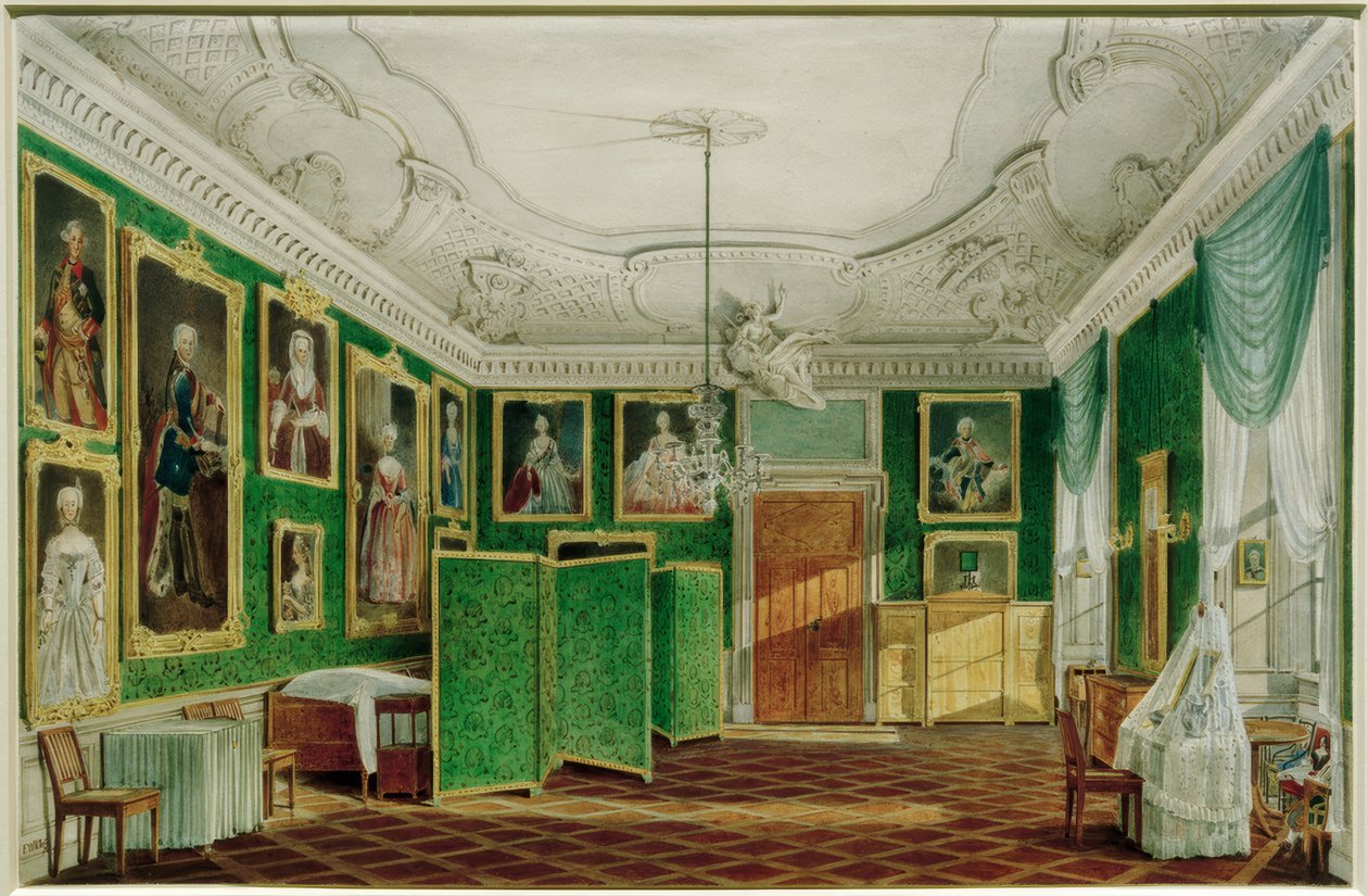 Berl. City Palace, prinsessan Maries sovrum av Friedrich Wilhelm Klose