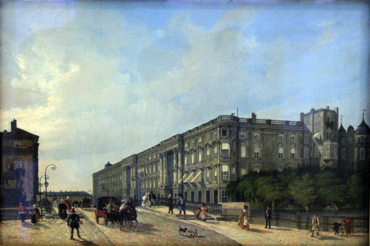 Berlins slott och Långa bron av Friedrich Wilhelm Klose