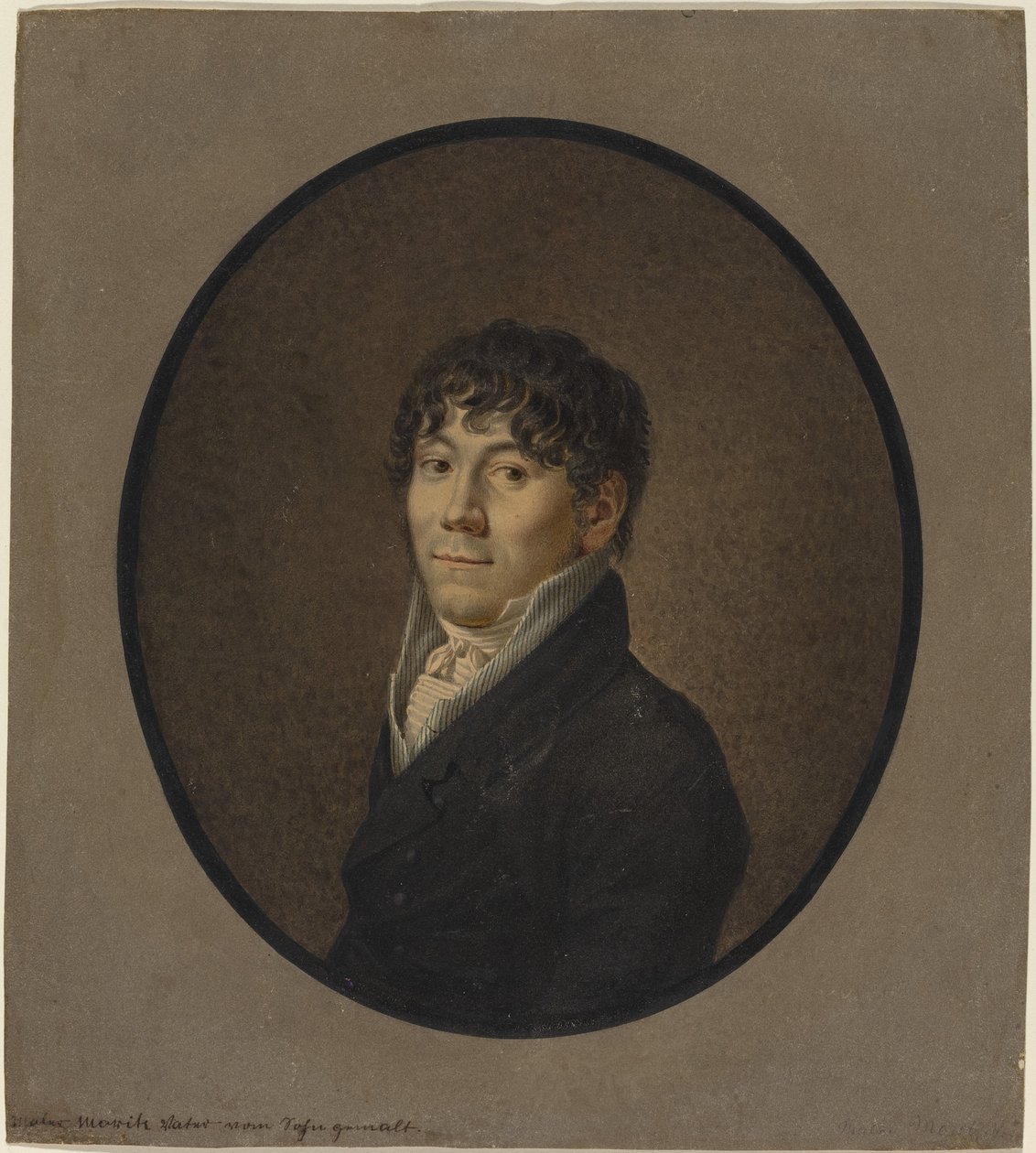 Porträtt av konstnärens far av Friedrich Wilhelm Moritz