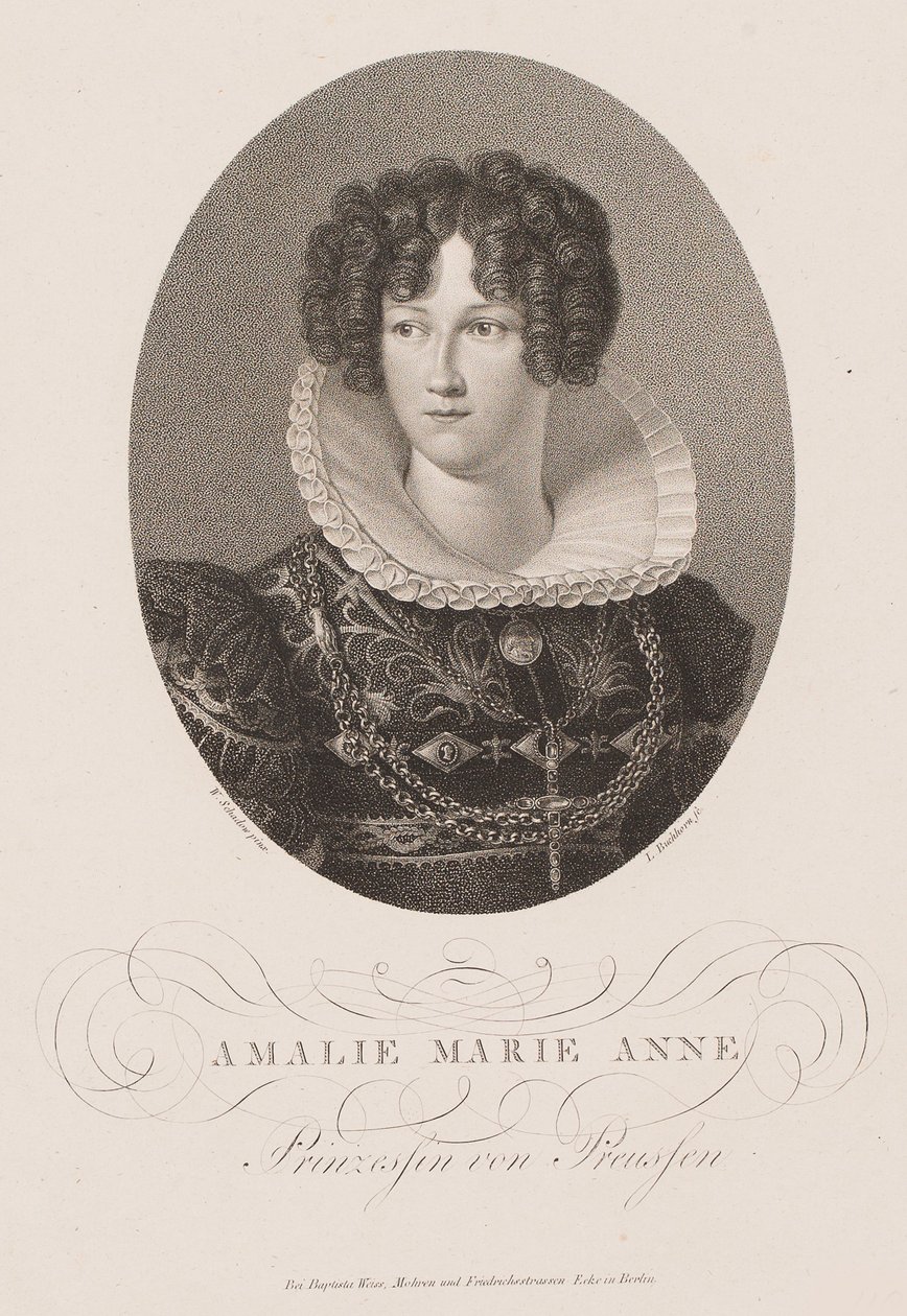 Prinsessan Marianne av Preussen 1785-1846, efter 1812. av Friedrich Wilhelm von Schadow