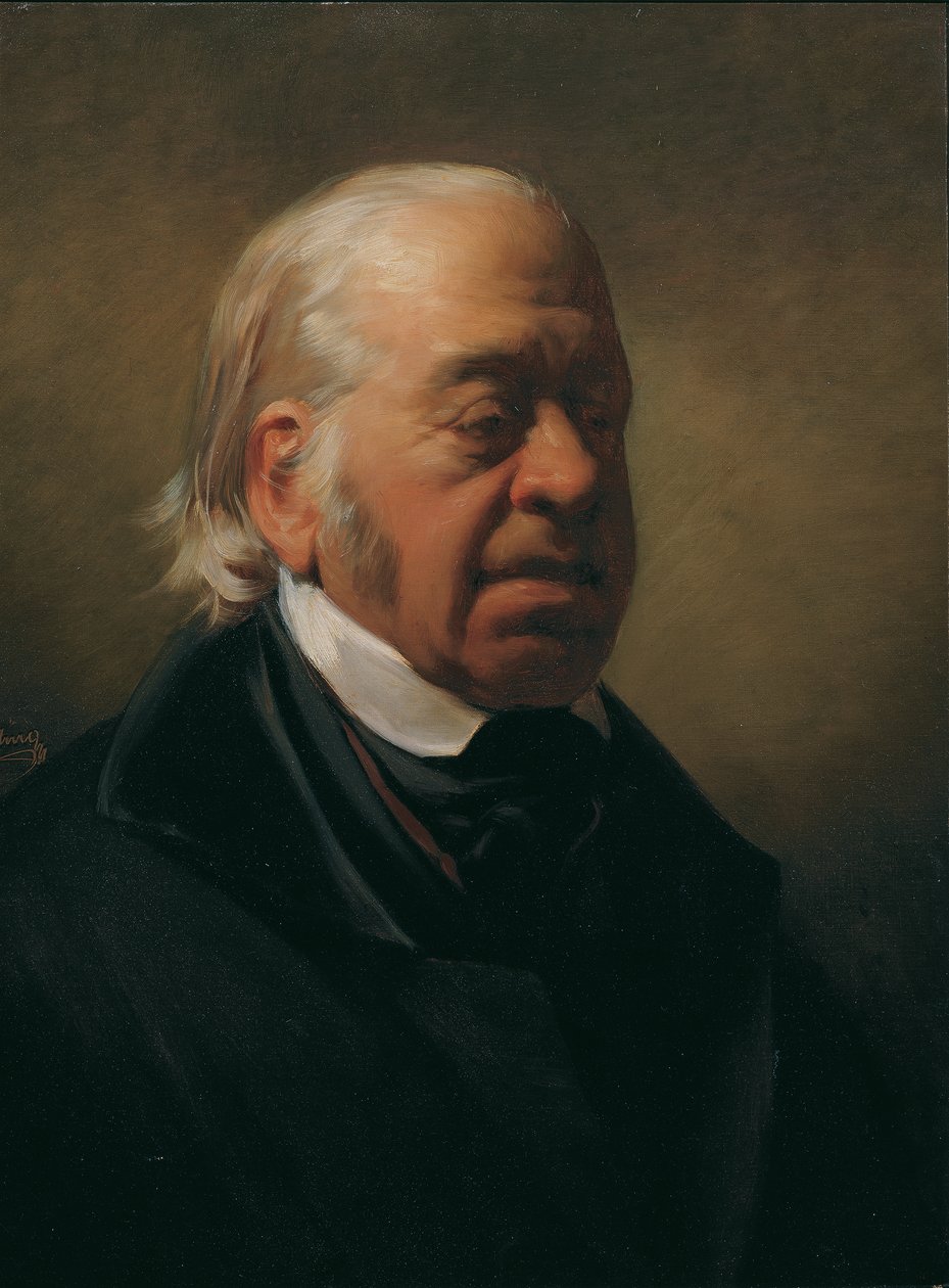 Målaren Johann Nepomuk Schödlberger av Friedrich von Amerling