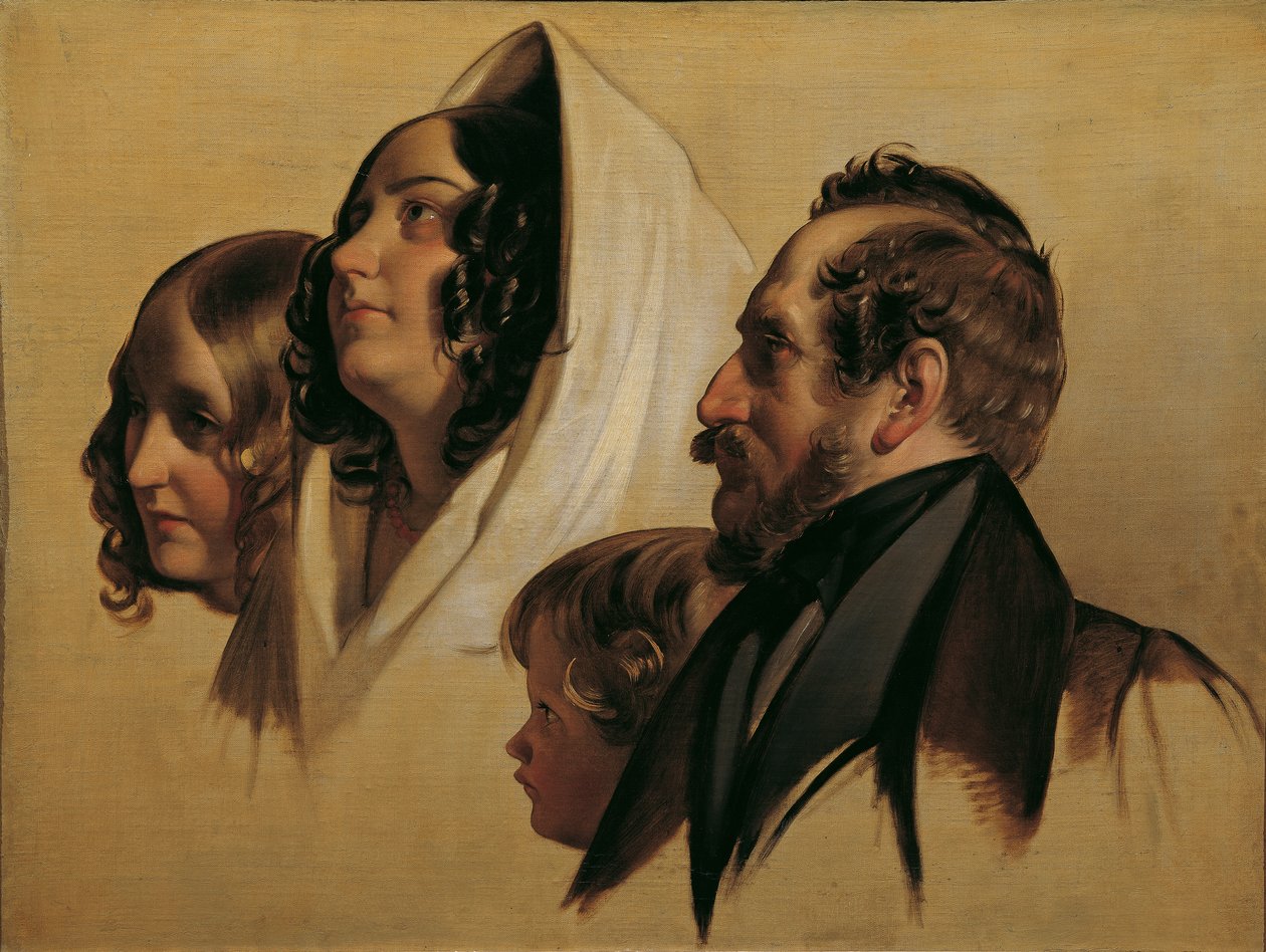 Familjen till Johann Graf von Majláth av Friedrich von Amerling