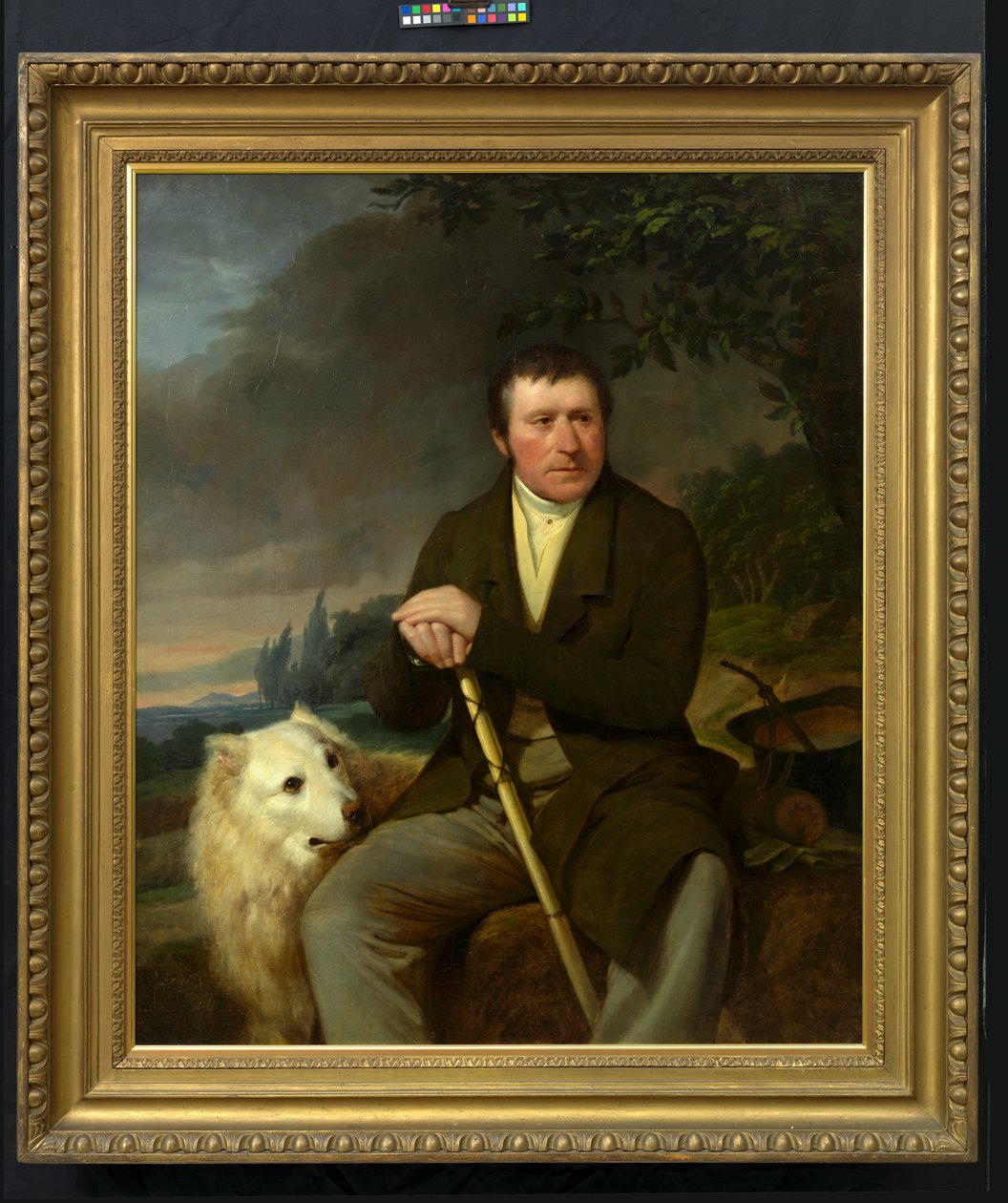 Friedrich Ludwig Müller, grosshandlare och grundare av fattighuset i Döbling av Friedrich von Amerling