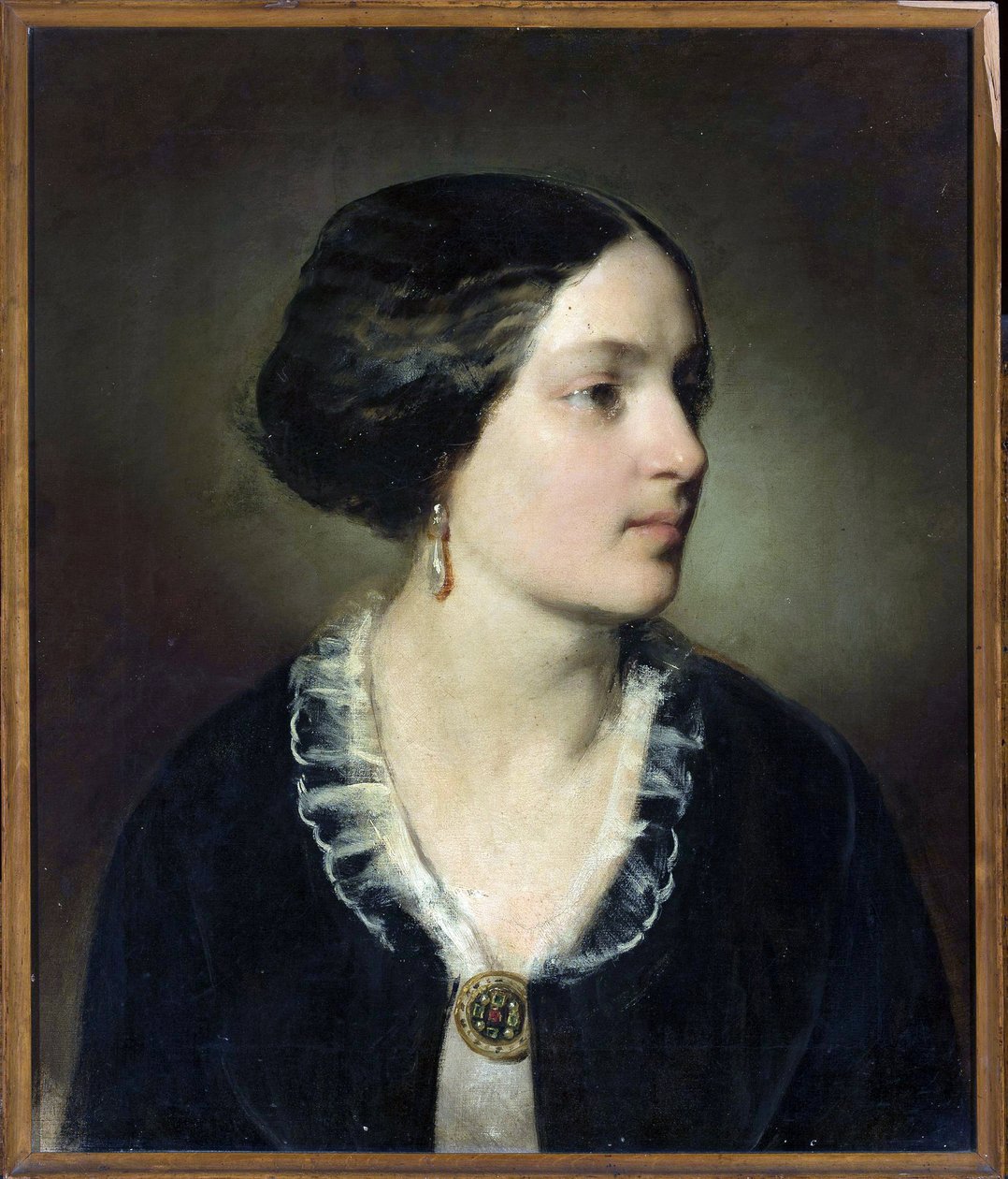 Porträtt av grevinnan Katarzyna Potocka (1825-1907), född Branicka - Friedrich Ritter von Amerling (1803-1887). Olja på duk av Friedrich von Amerling