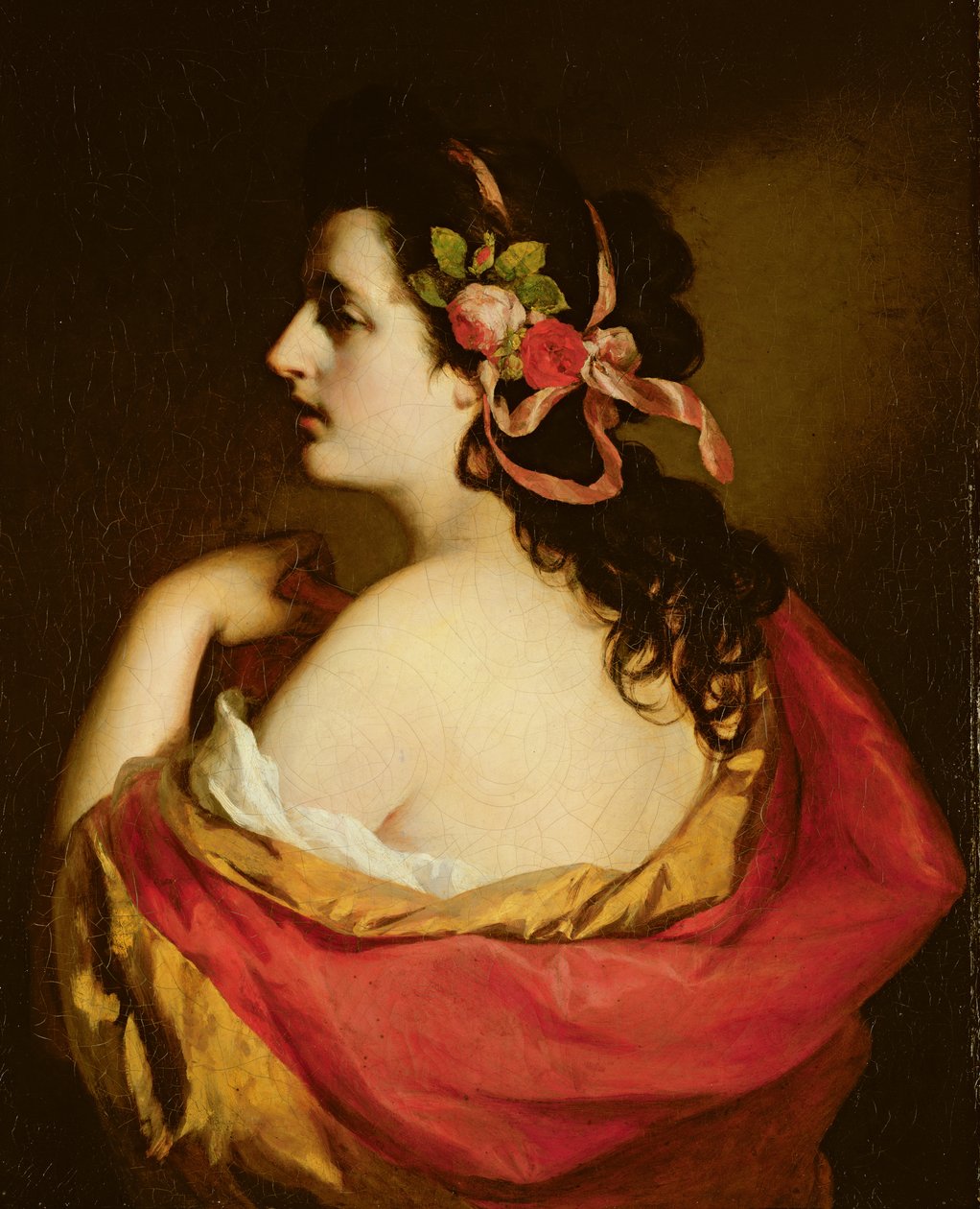 Porträtt av en ung flicka, 1865 av Friedrich von Amerling