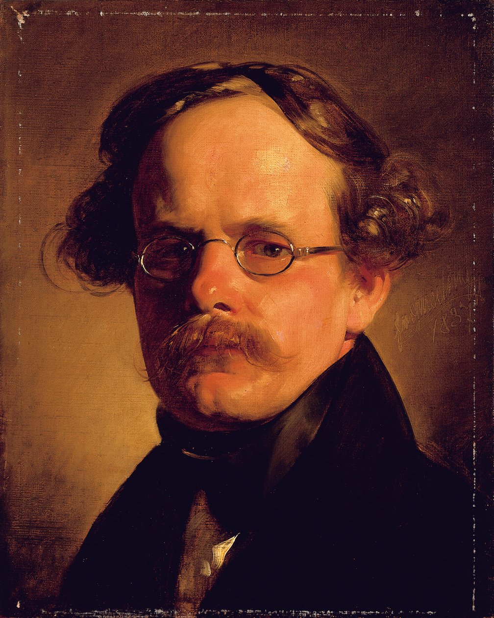 Porträtt av gravören Franz Xaver Stober, 1837 av Friedrich von Amerling