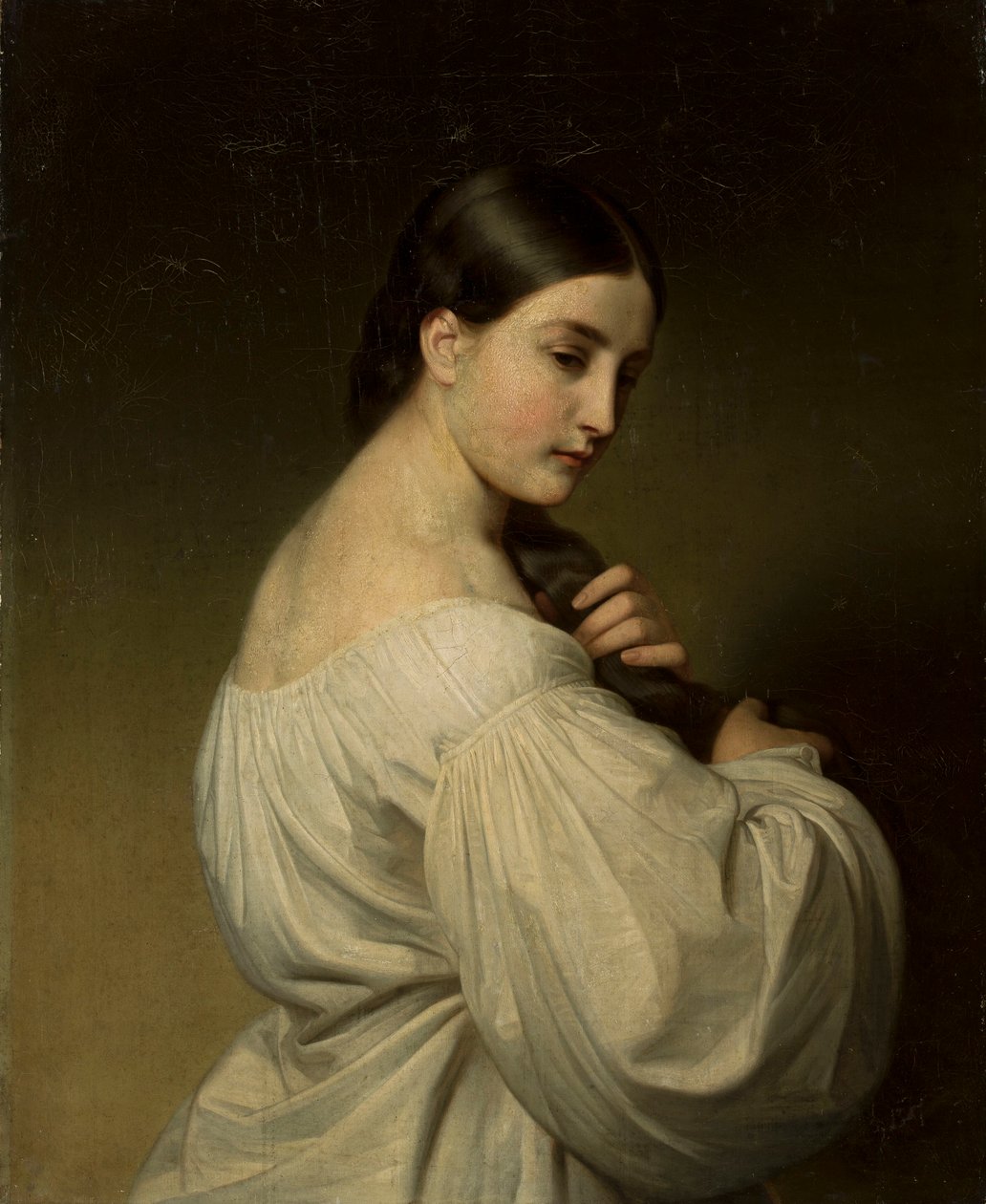 Porträtt av en ung kvinna av Friedrich von Amerling