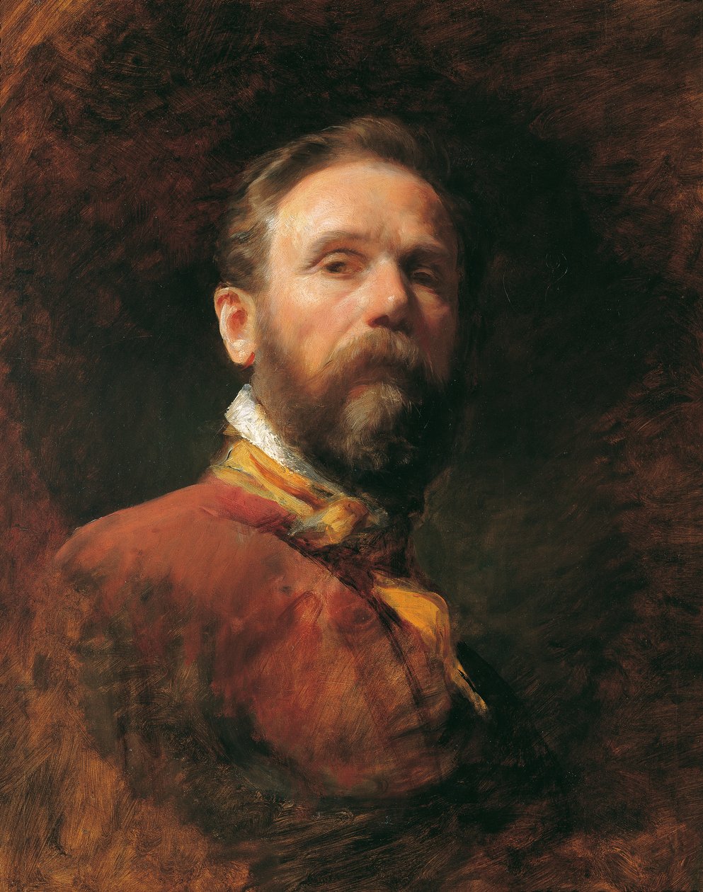 självporträtt av Friedrich von Amerling
