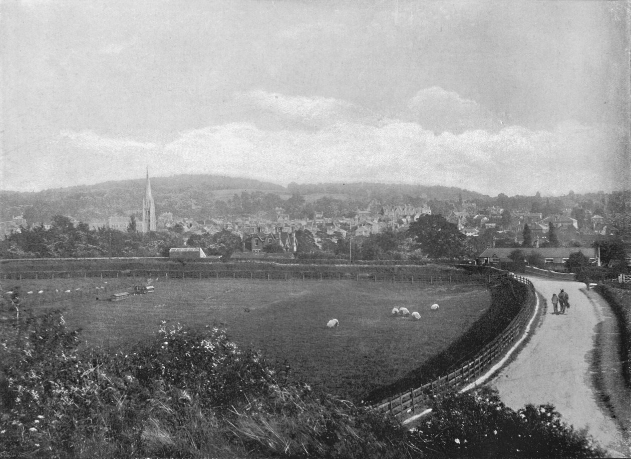 Dorking: From Above The Station, c1896 av Frith and Co