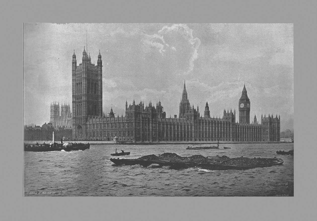 The Houses of Parliament, London, c1900 av Frith and Co