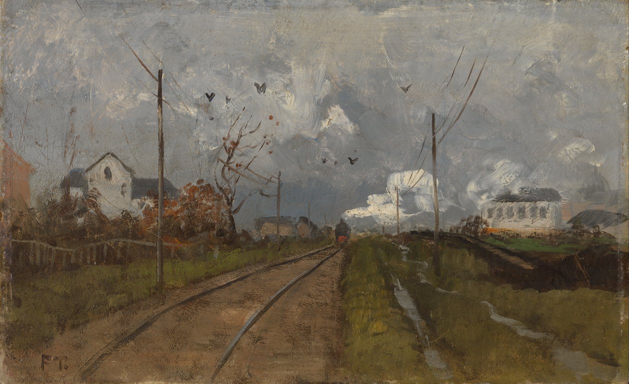 Tåget anländer av Fritz Thaulow