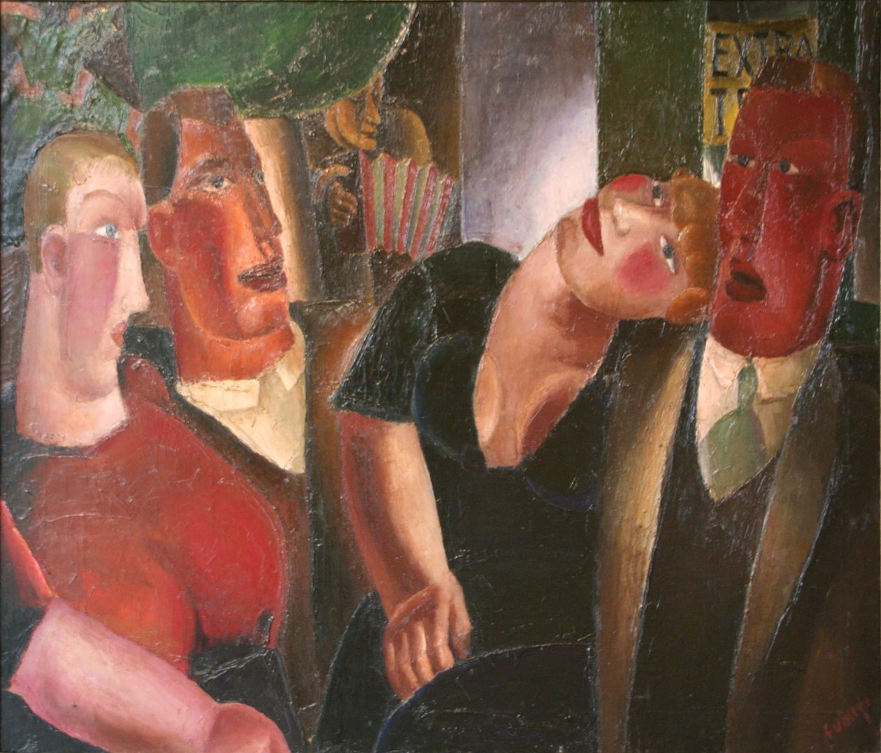 Lovers in the village   av Frits van den Berghe