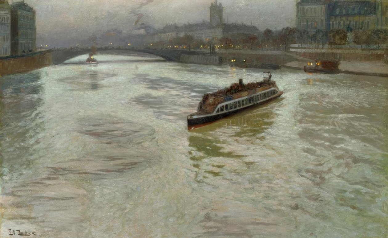 Seine i november av Fritz Thaulow