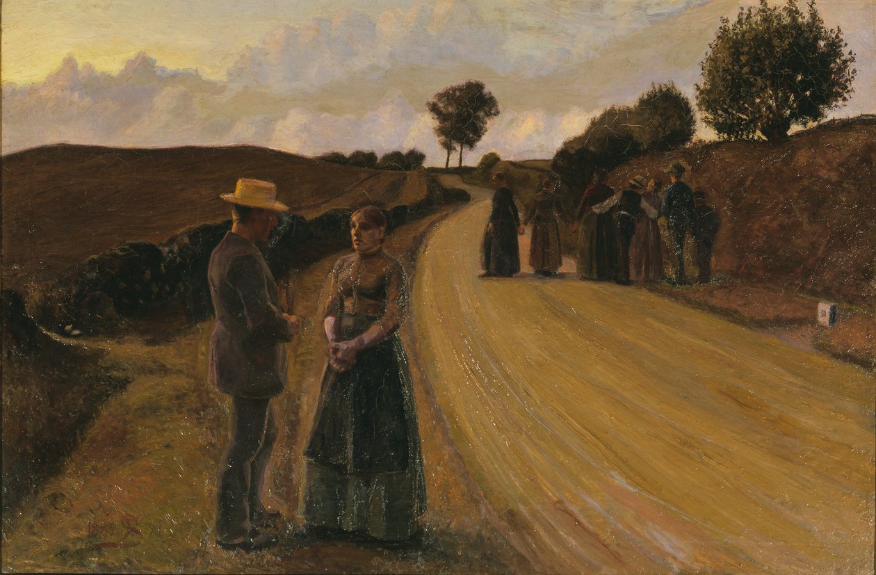 Love Making in the Evening, 1889-91 av Fritz Syberg