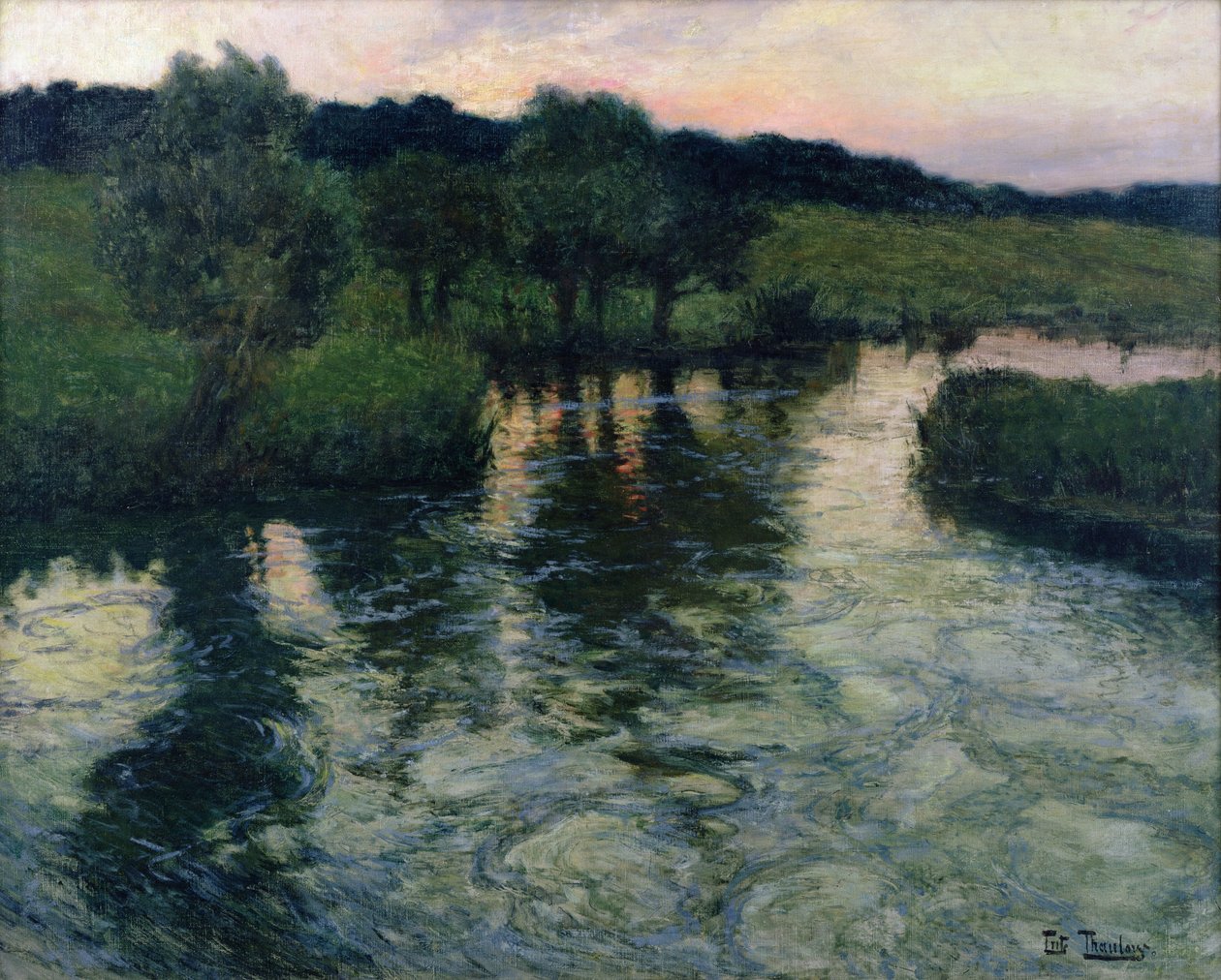 Landskap med en flod av Frits Thaulow