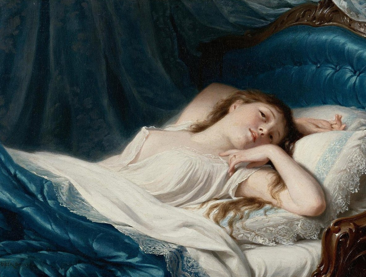 Reclining Beauty av Fritz Zuber Buhler
