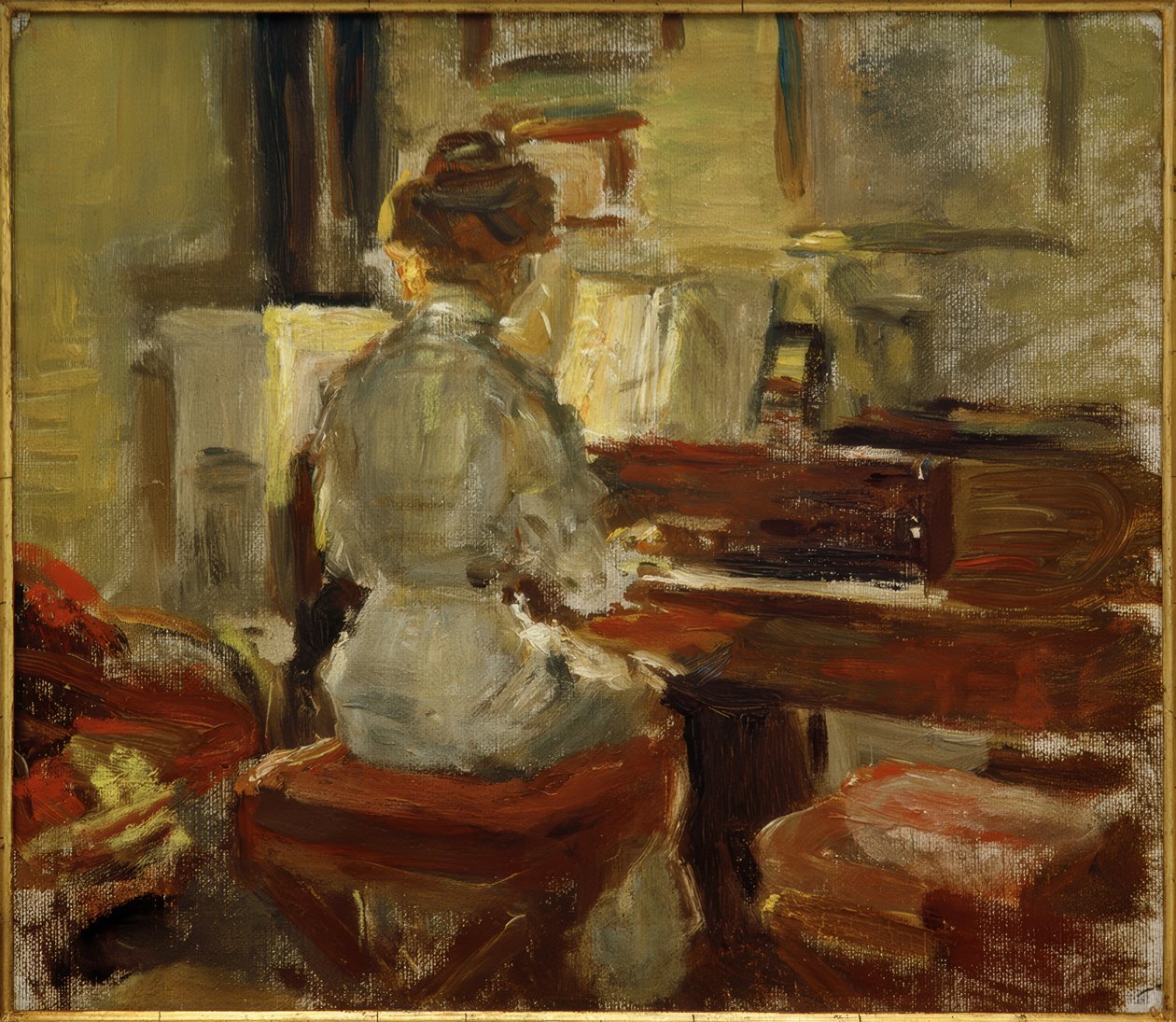 Spela piano av Fritz von Uhde