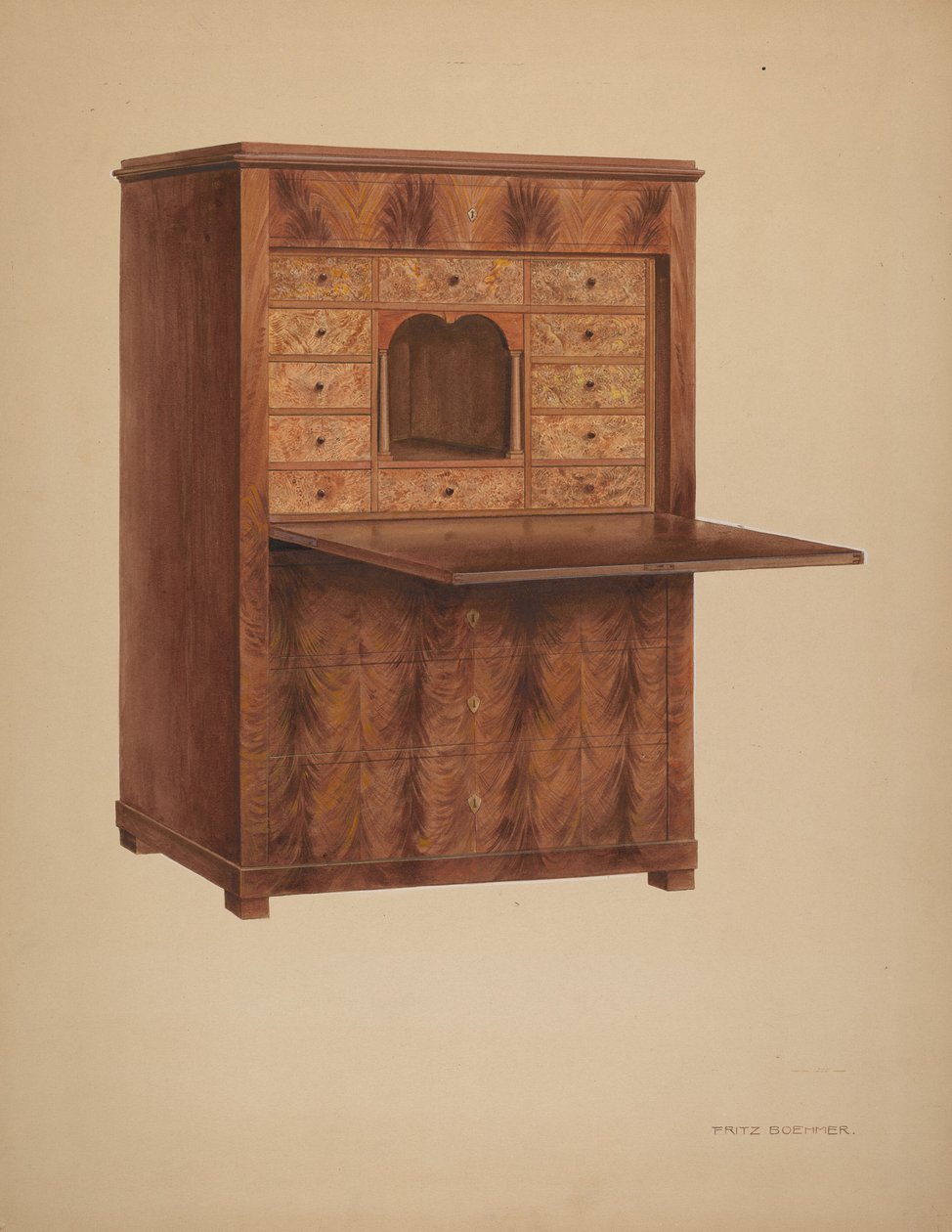 Skrivbord av Fritz Boehmer