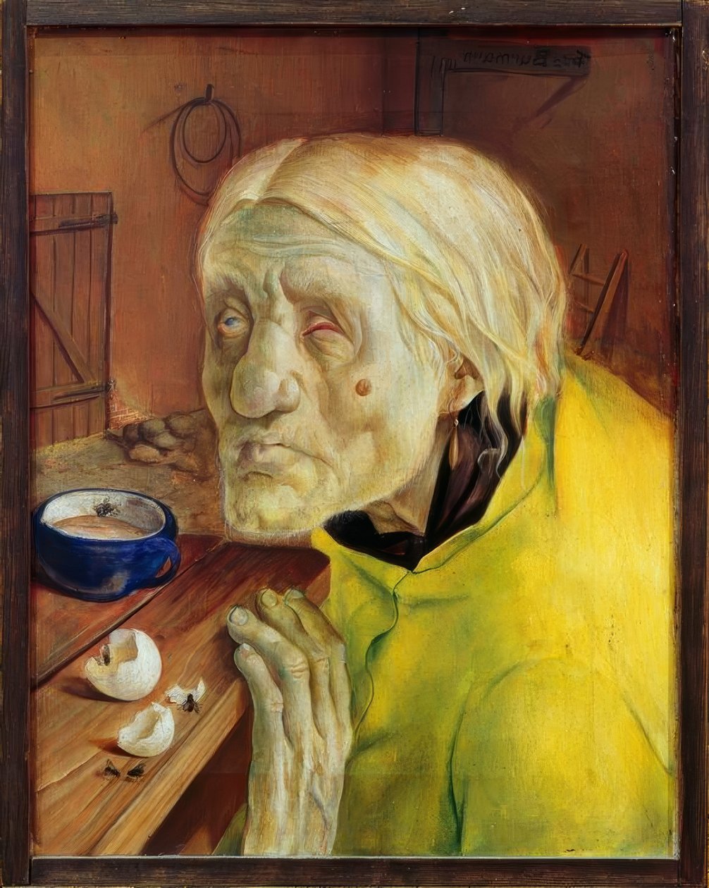 Mrs Biene från Worpswede, 87 år gammal av Fritz Burmann