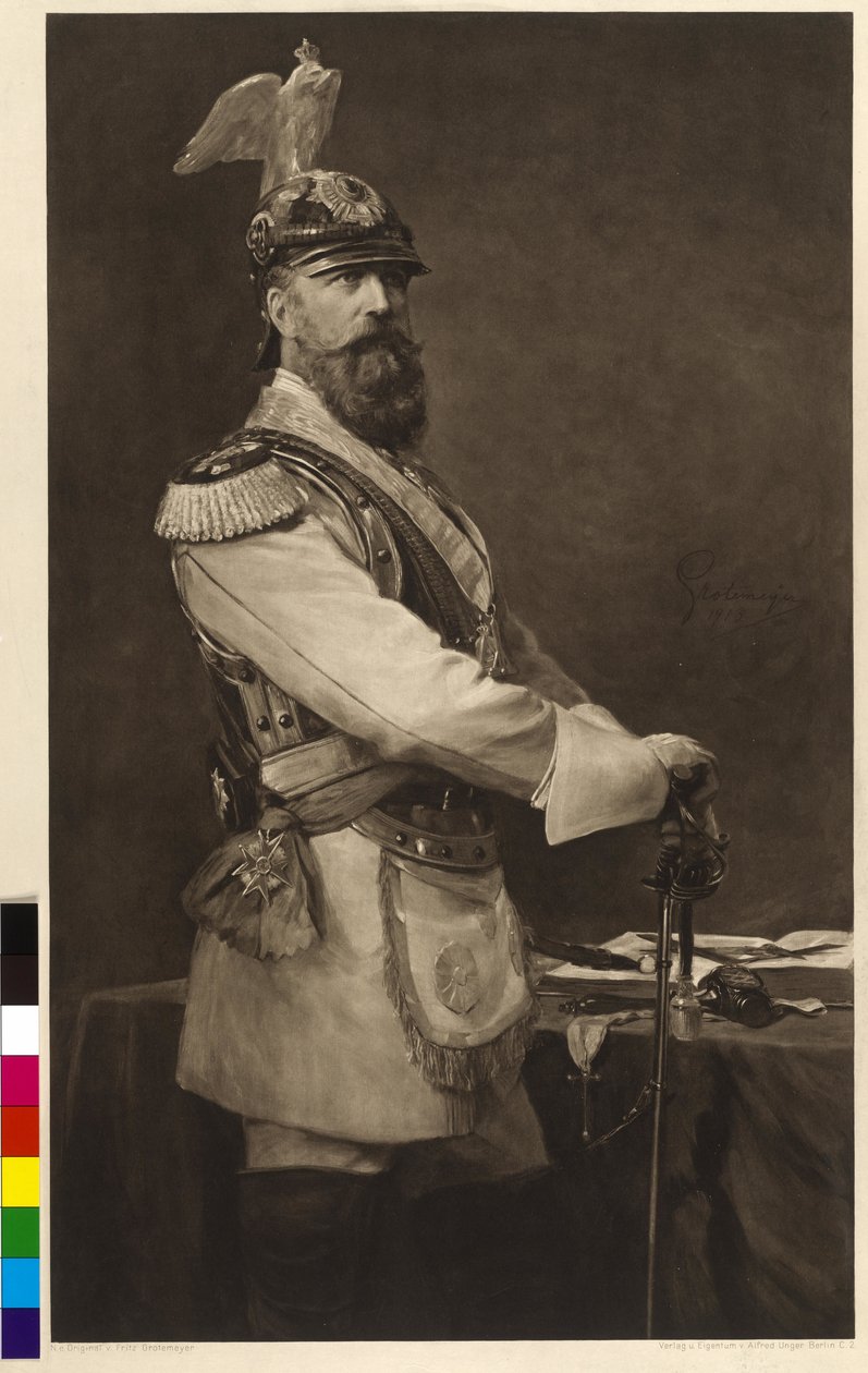 Tysk kejsare och kung av Preussen Fredrik III av Fritz Grotemeyer