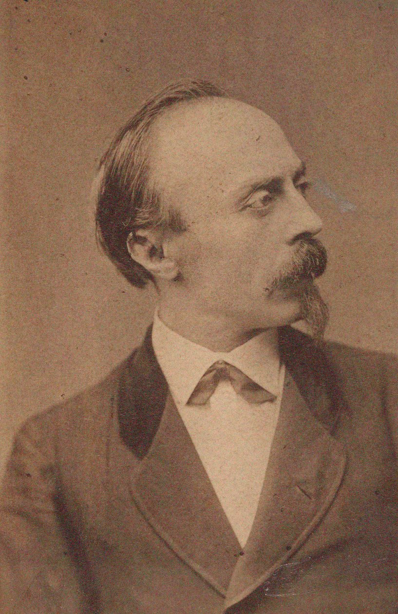 Porträtt av kompositören Hans von Bülow 1830-1894, ca. 1875. av Fritz Luckhardt
