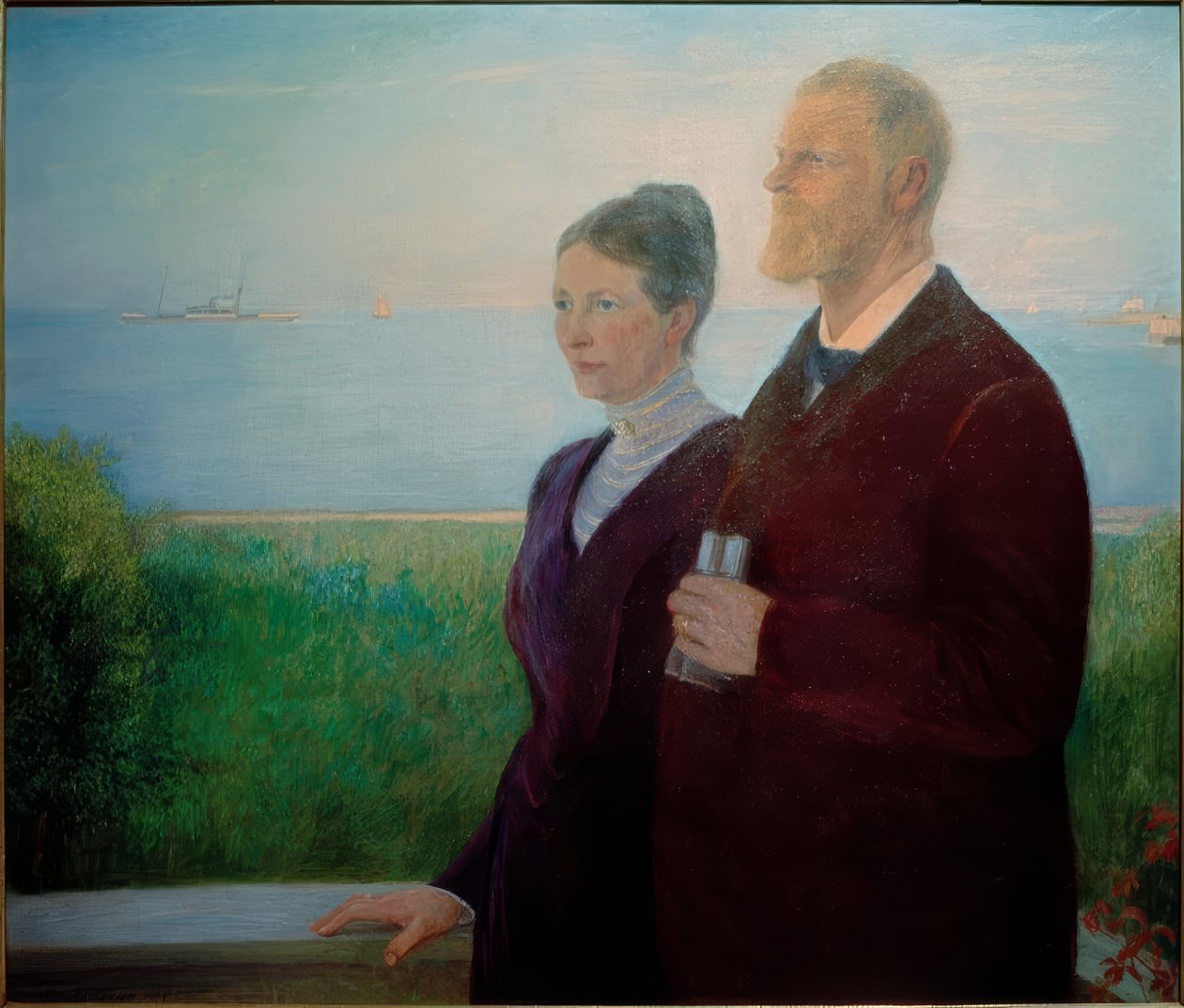 Dubbelporträtt (Woermann) av Fritz Mackensen