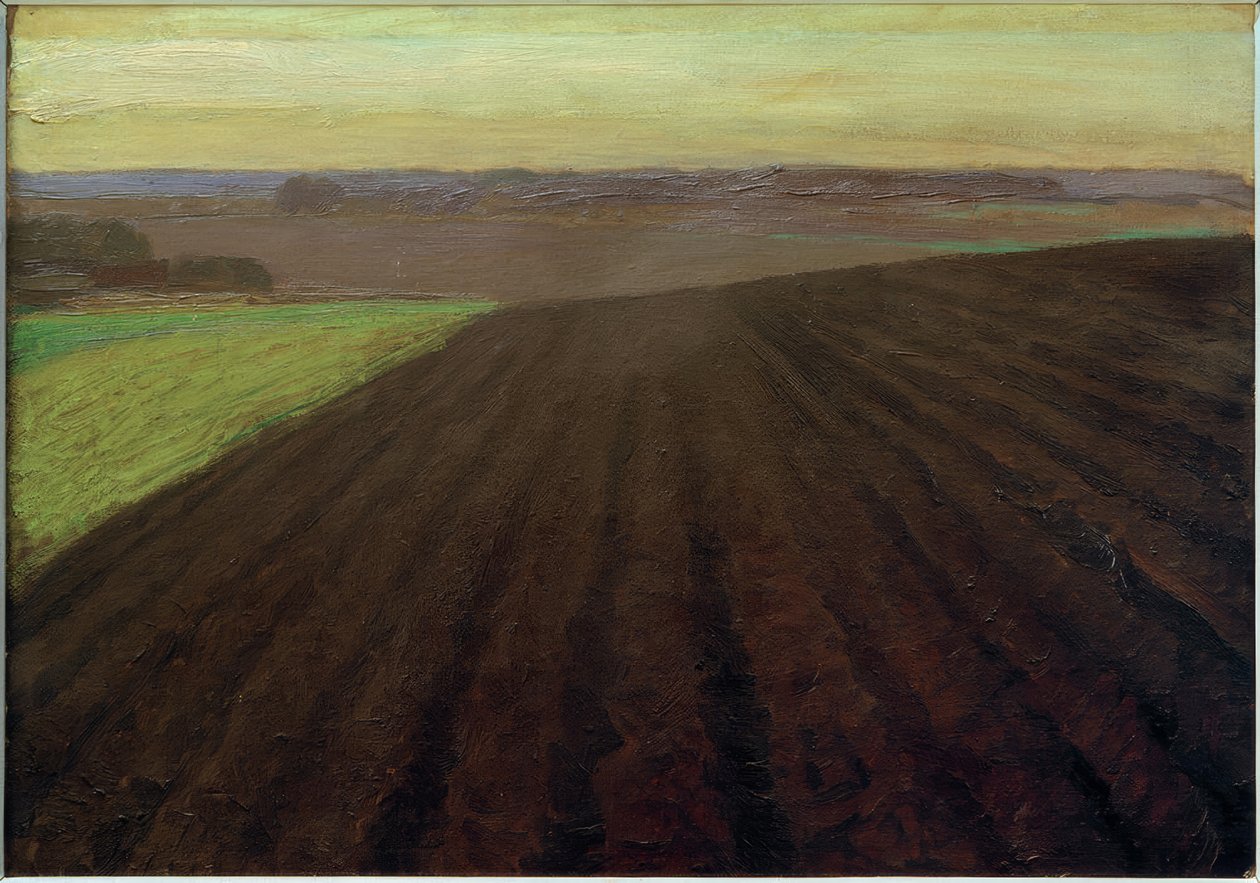 Fritz Mackensen, "Mooräcker" / Huile sur toile, 1900 av Fritz Mackensen