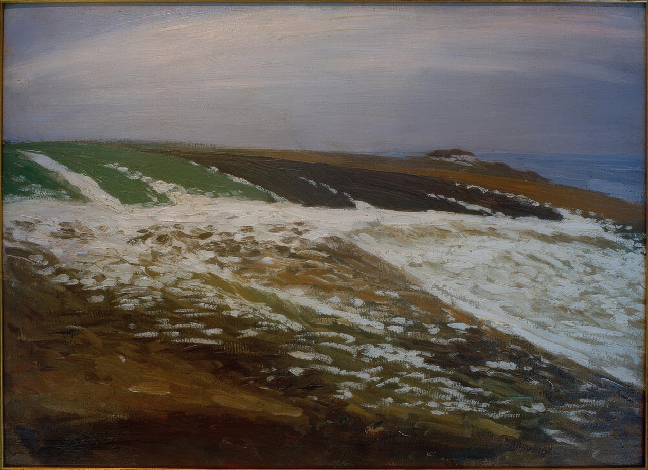 Mars snö på Weyerberg av Fritz Mackensen