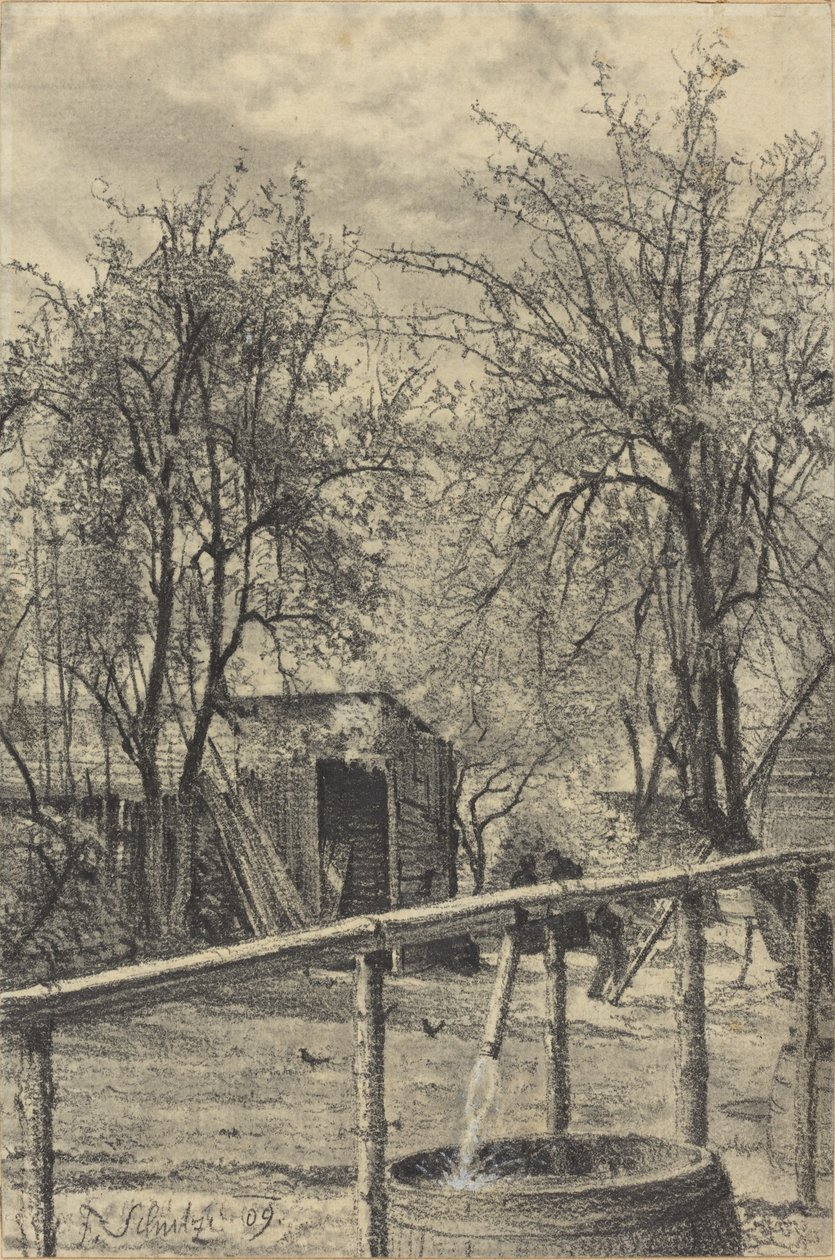 Ett hörn av en hyresträdgård av Fritz Schulze